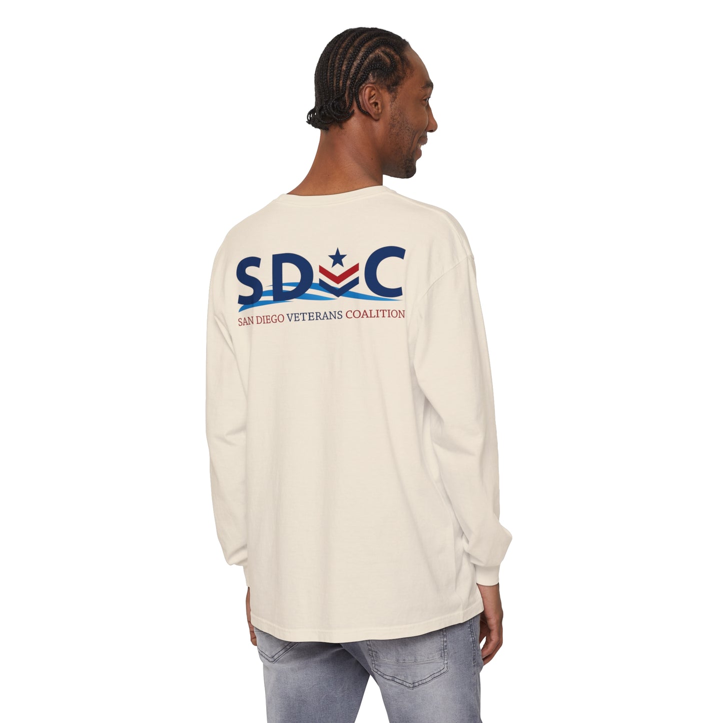 SDVC Unisex Garment-dyed Long Sleeve T-Shirt