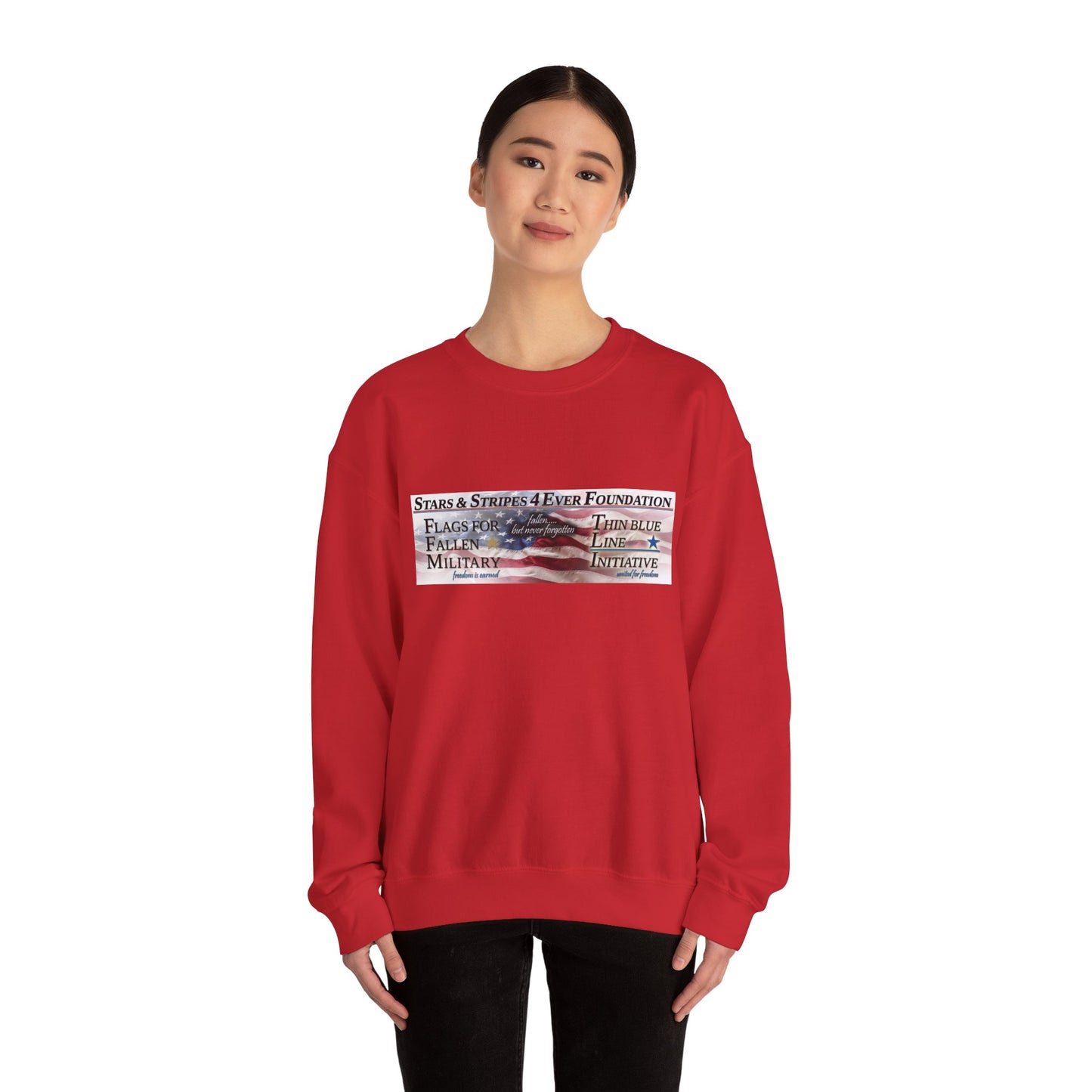 Stars Stripes 4 Ever Foundation Unisex Heavy Blend™ Crewneck Sweatshirt