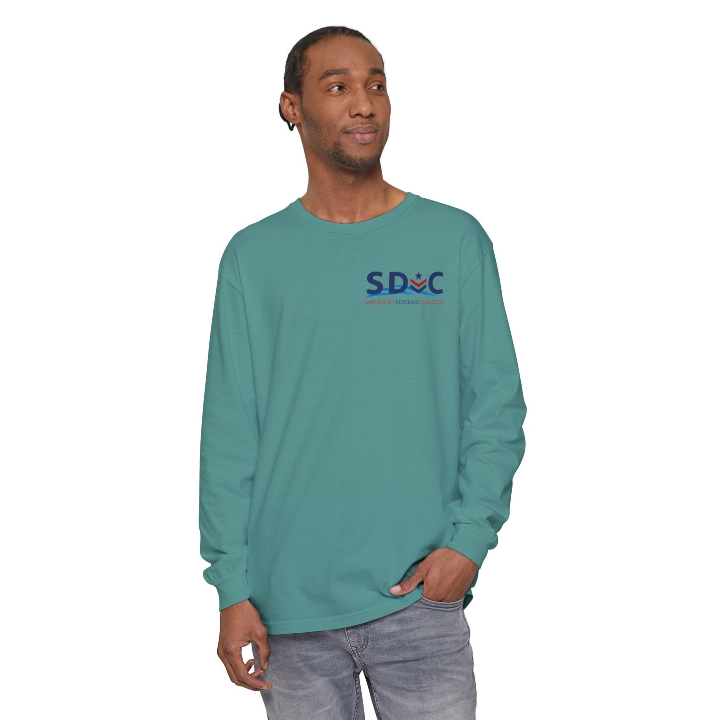 SDVC Unisex Garment-dyed Long Sleeve T-Shirt