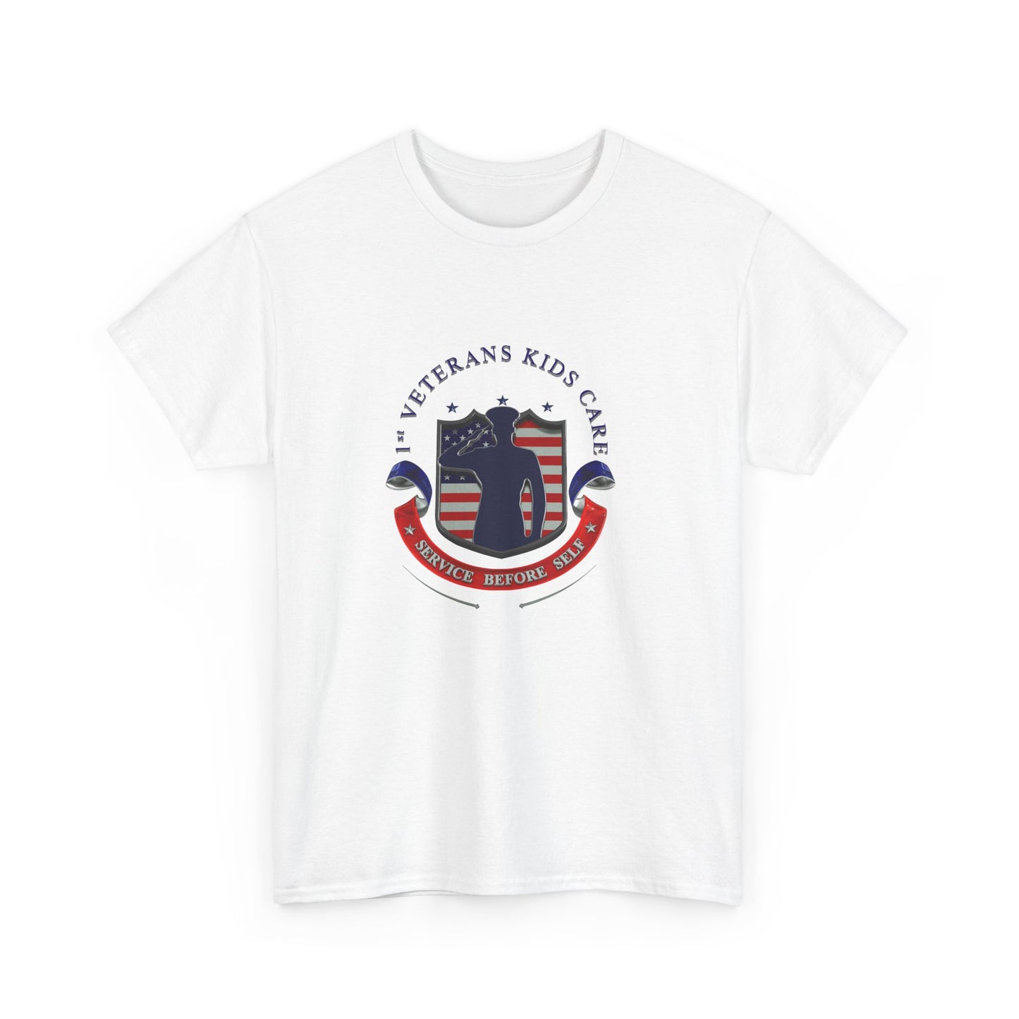 1st Veterans Kids Care Unisex Heavy Cotton Tee