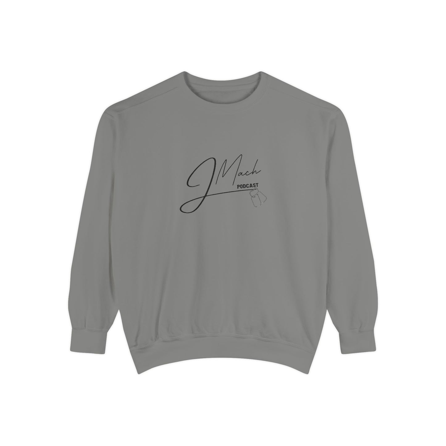JMach Podcast Unisex Garment-Dyed Sweatshirt