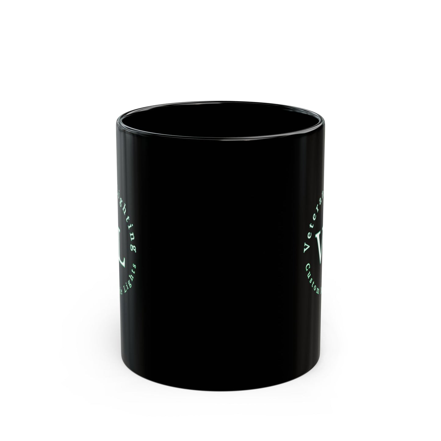 Veteran Lighting Black Mug (11oz, 15oz)