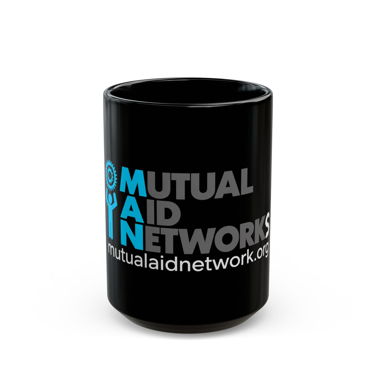 Mutual Aid Network Black Mug (11oz, 15oz)
