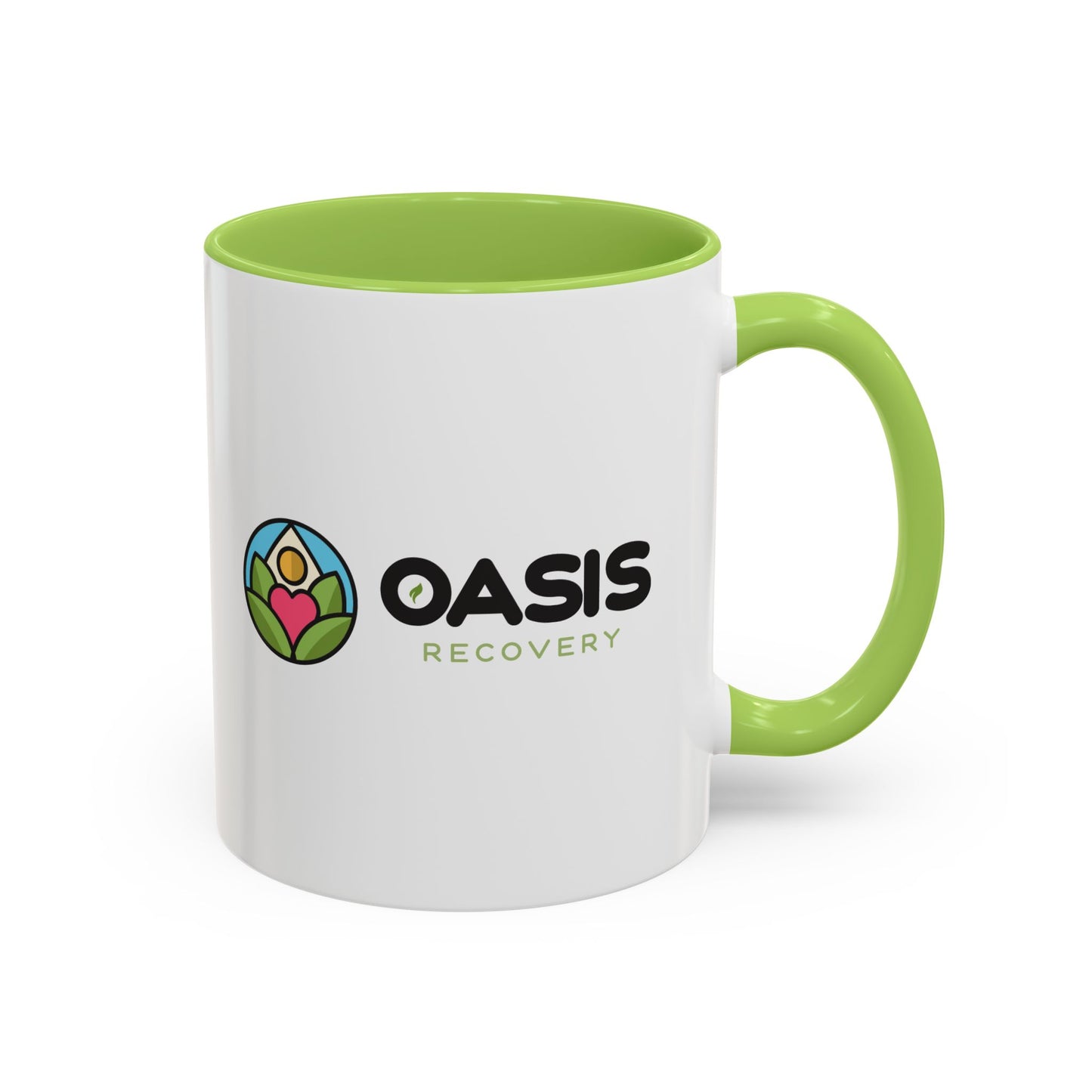 Oasis Recovery Center Accent Coffee Mug (11, 15oz)
