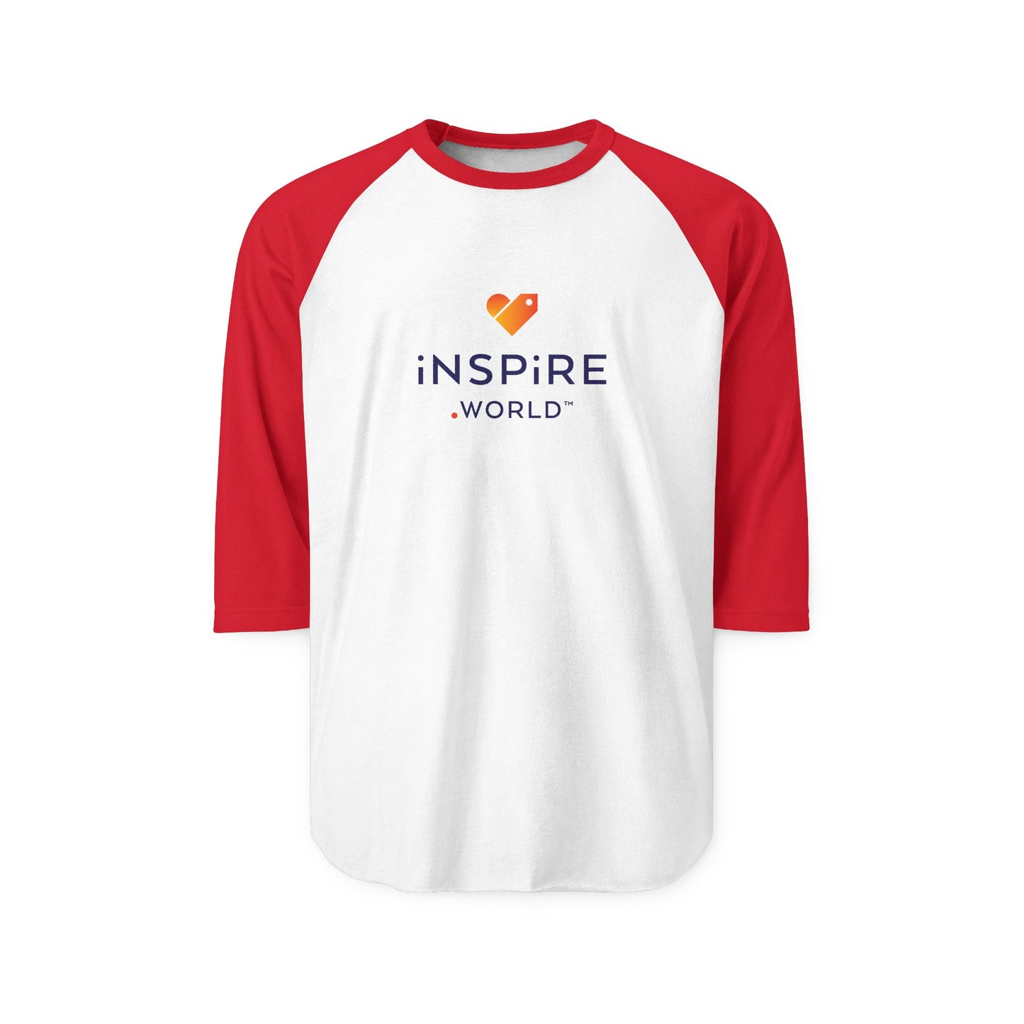 Inspire.World Unisex Three-Quarter Sleeve Raglan Shirt
