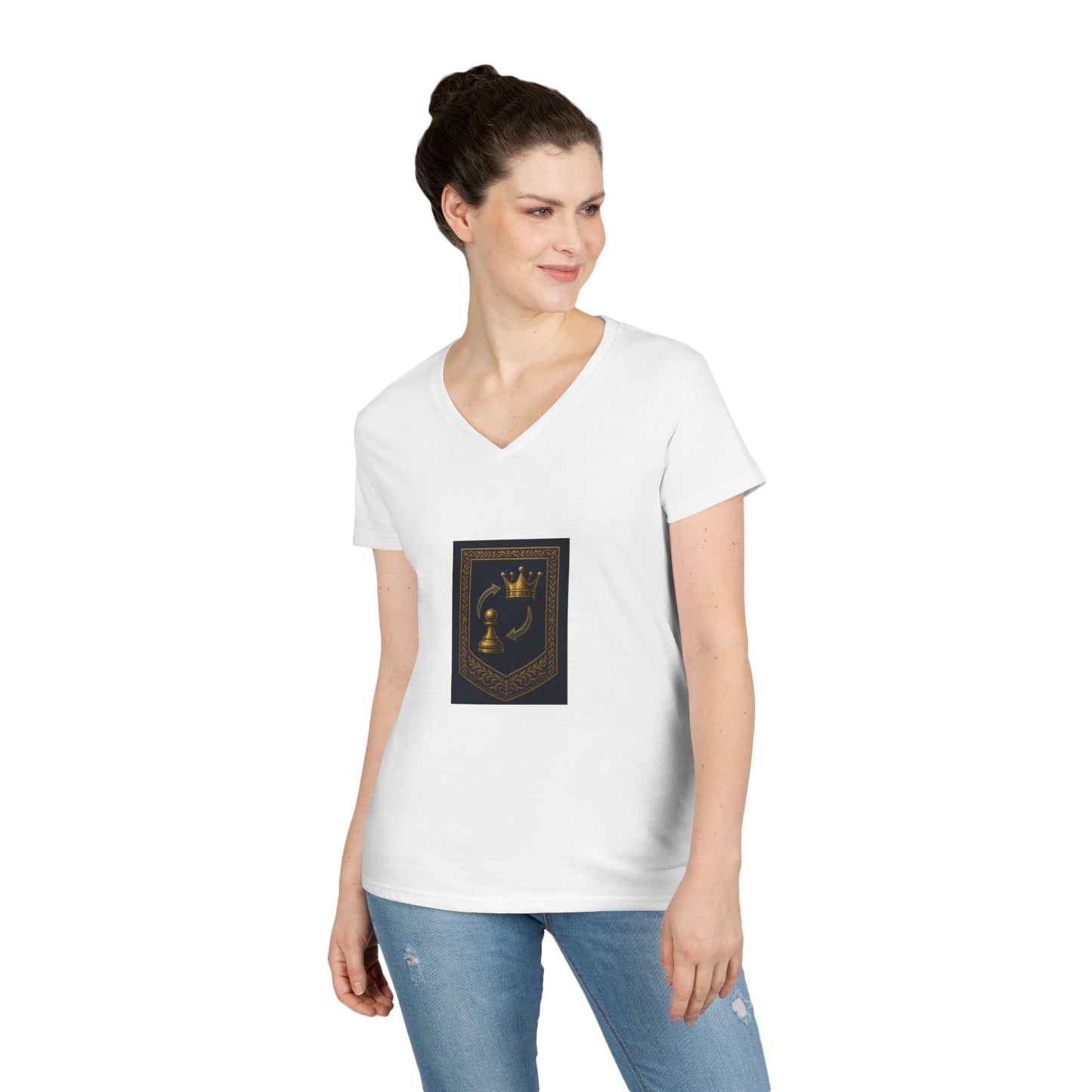 It Starts with One Ladies' V-Neck T-Shirt