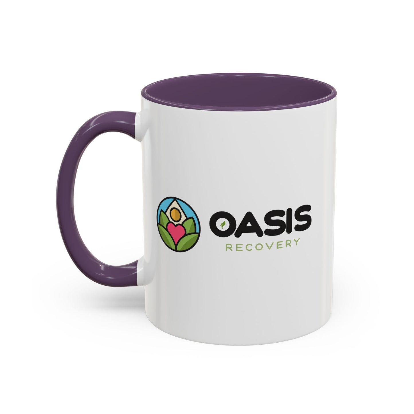 Oasis Recovery Center Accent Coffee Mug (11, 15oz)