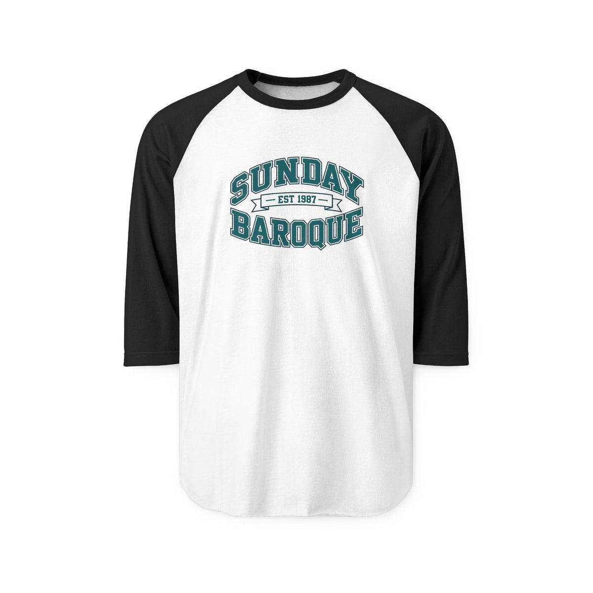 Sunday Baroque Unisex Three-Quarter Sleeve Raglan Shirt
