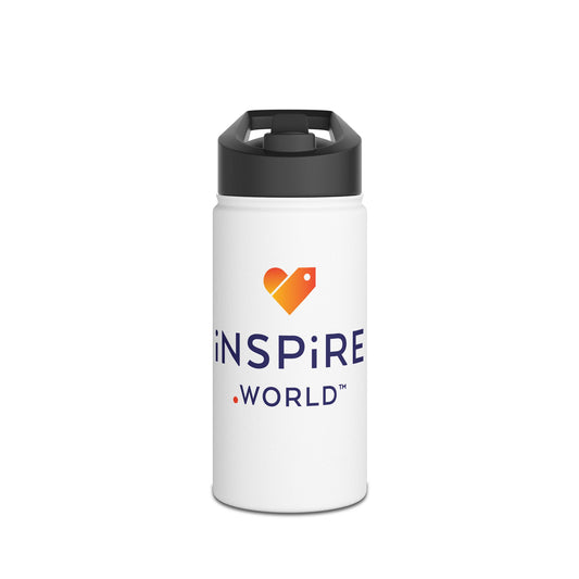 Inspire.World Stainless Steel Water Bottle, Standard Lid