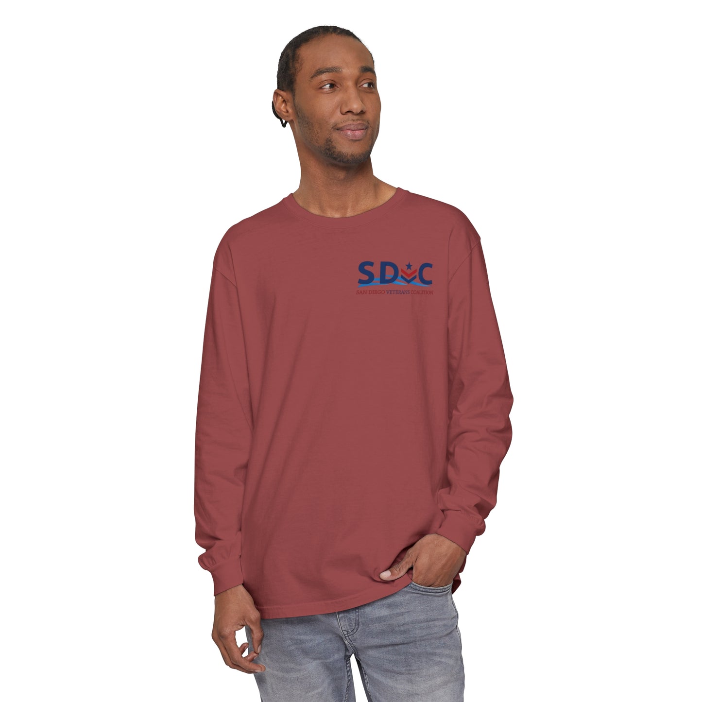 SDVC Unisex Garment-dyed Long Sleeve T-Shirt