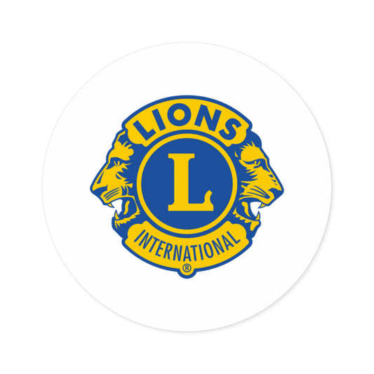 Lions Club International Round Stickers, Indoor\Outdoor