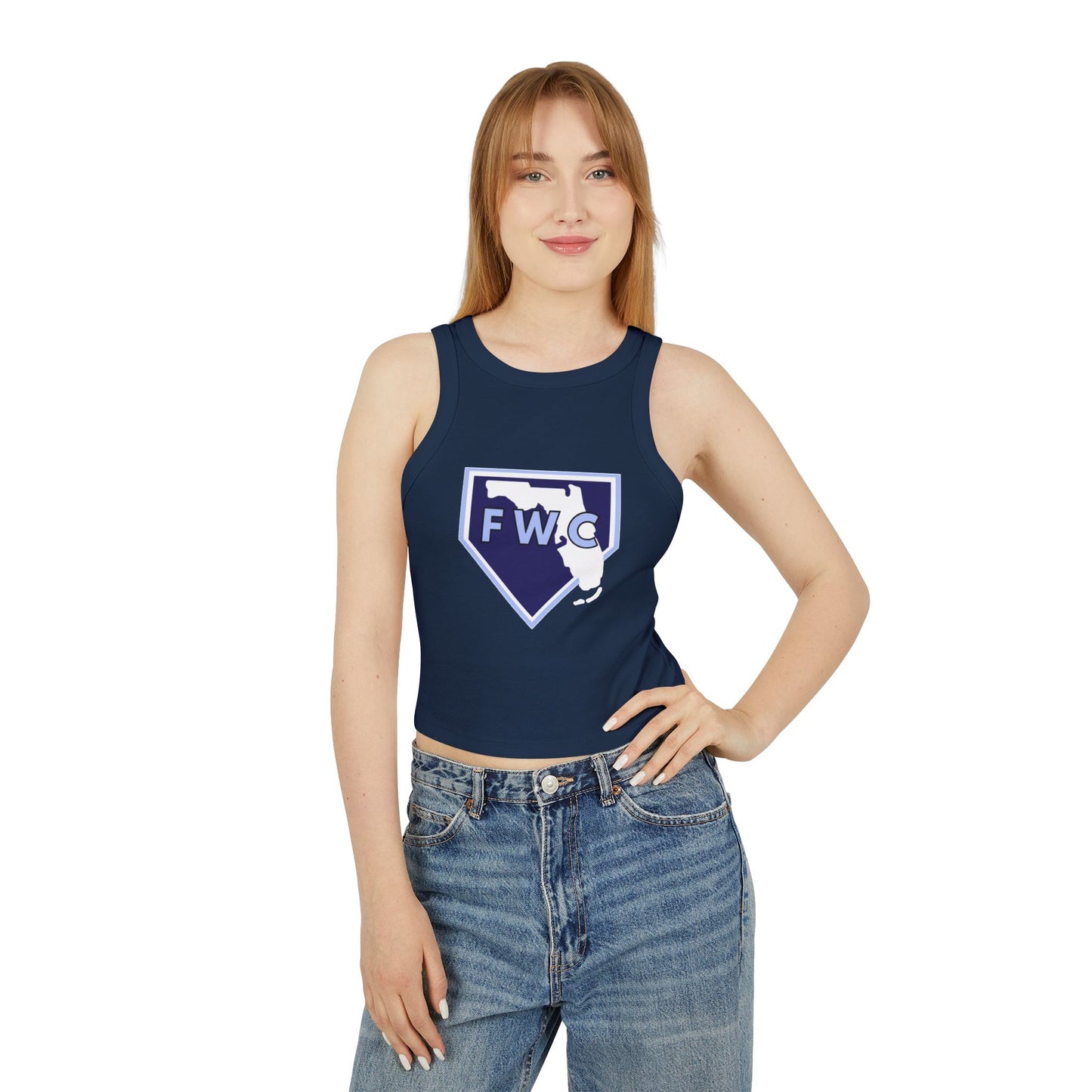 WFL Thunder Women's Micro Rib Racer Tank Top