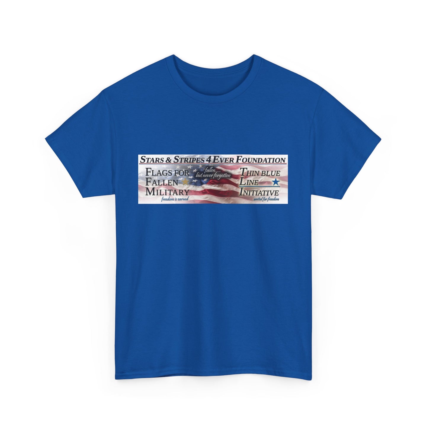 Stars Stripes 4 Ever Foundation Unisex Heavy Cotton Tee