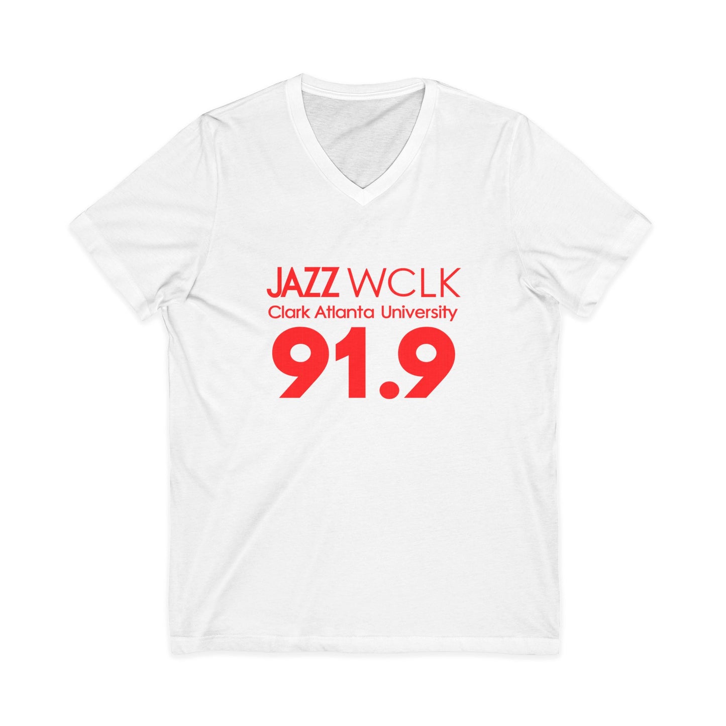 Jazz WCLK Unisex Jersey Short Sleeve V-Neck Tee