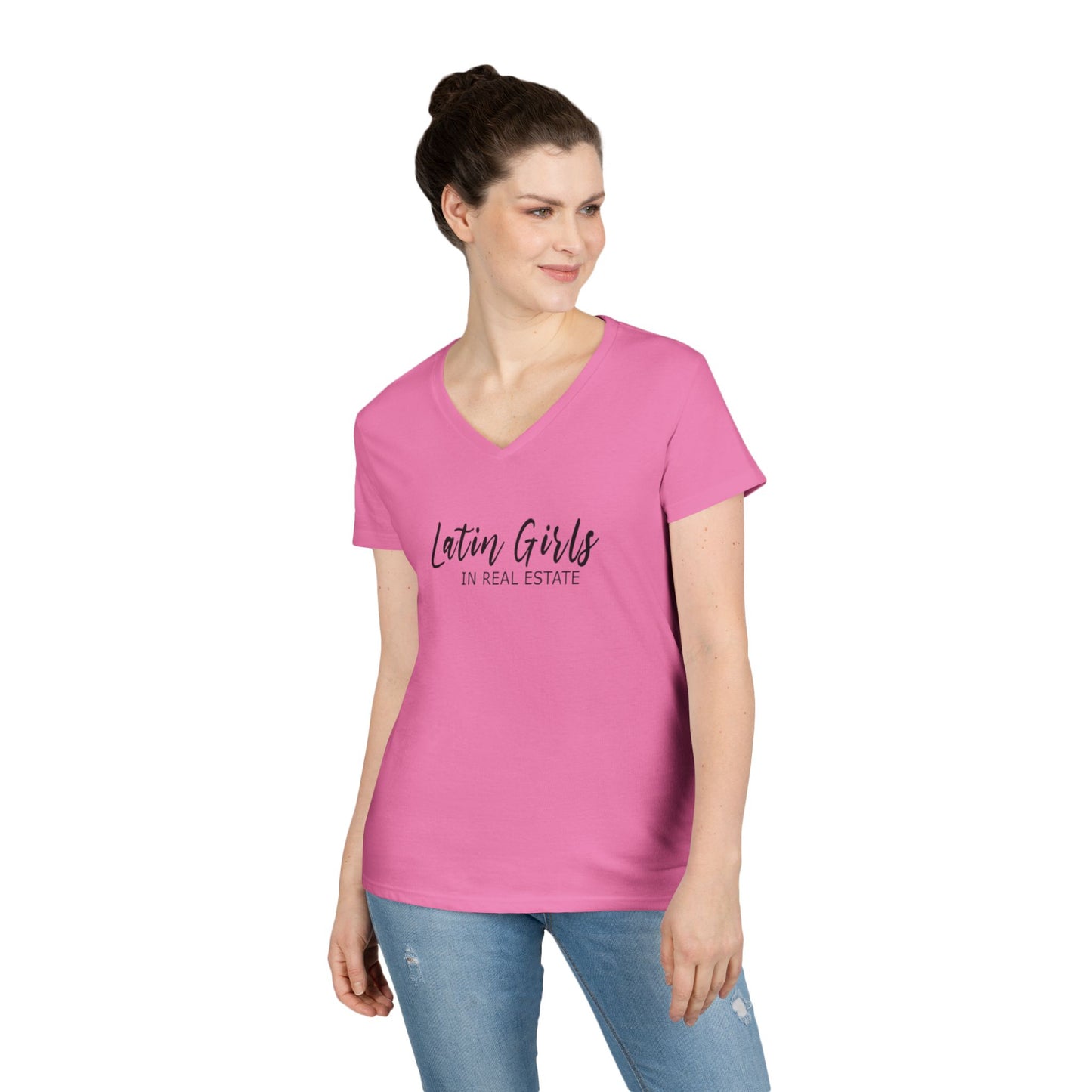 Latin Girls In Real Estate Ladies' V-Neck T-Shirt