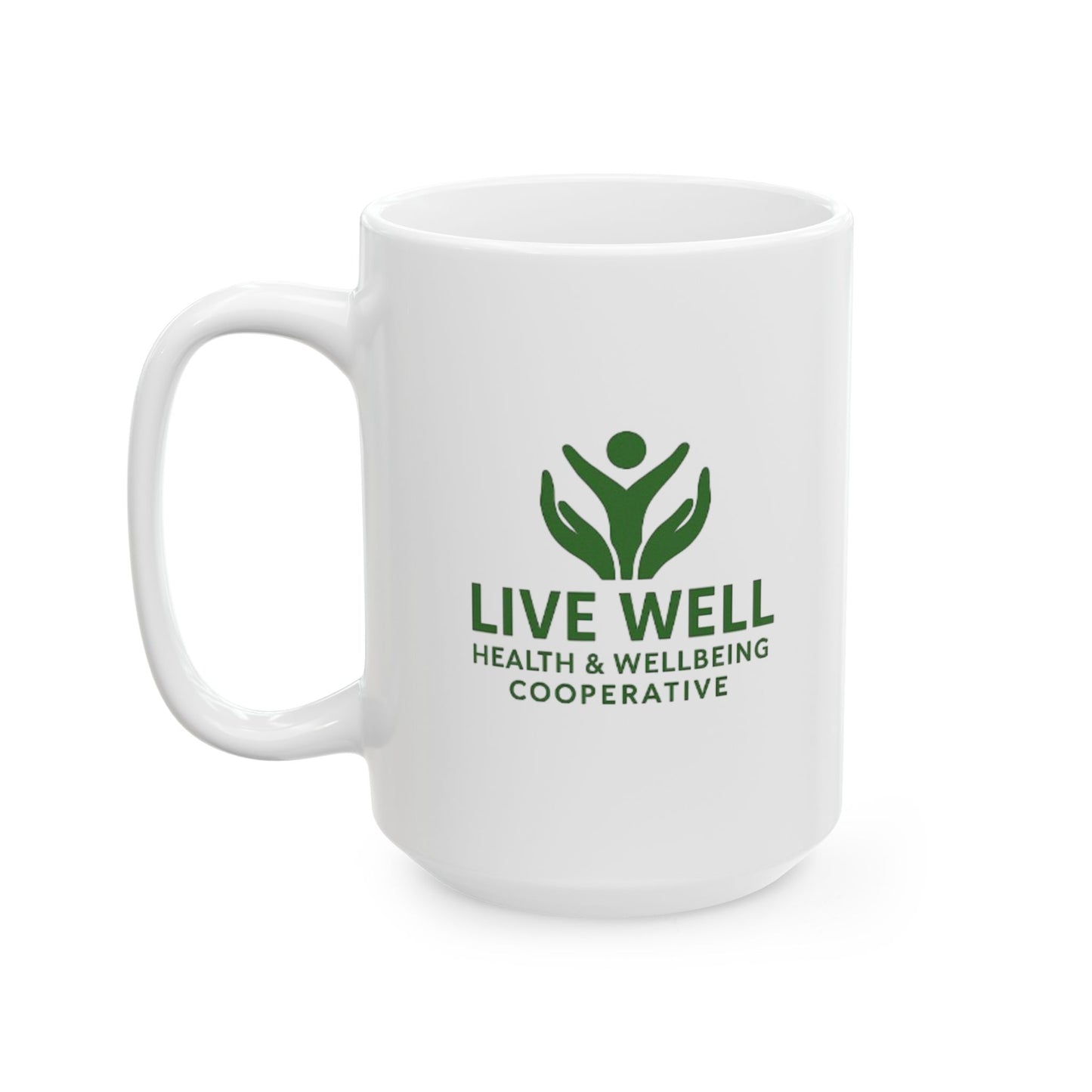Live Well Cooperative Ceramic Mug, (11oz, 15oz)
