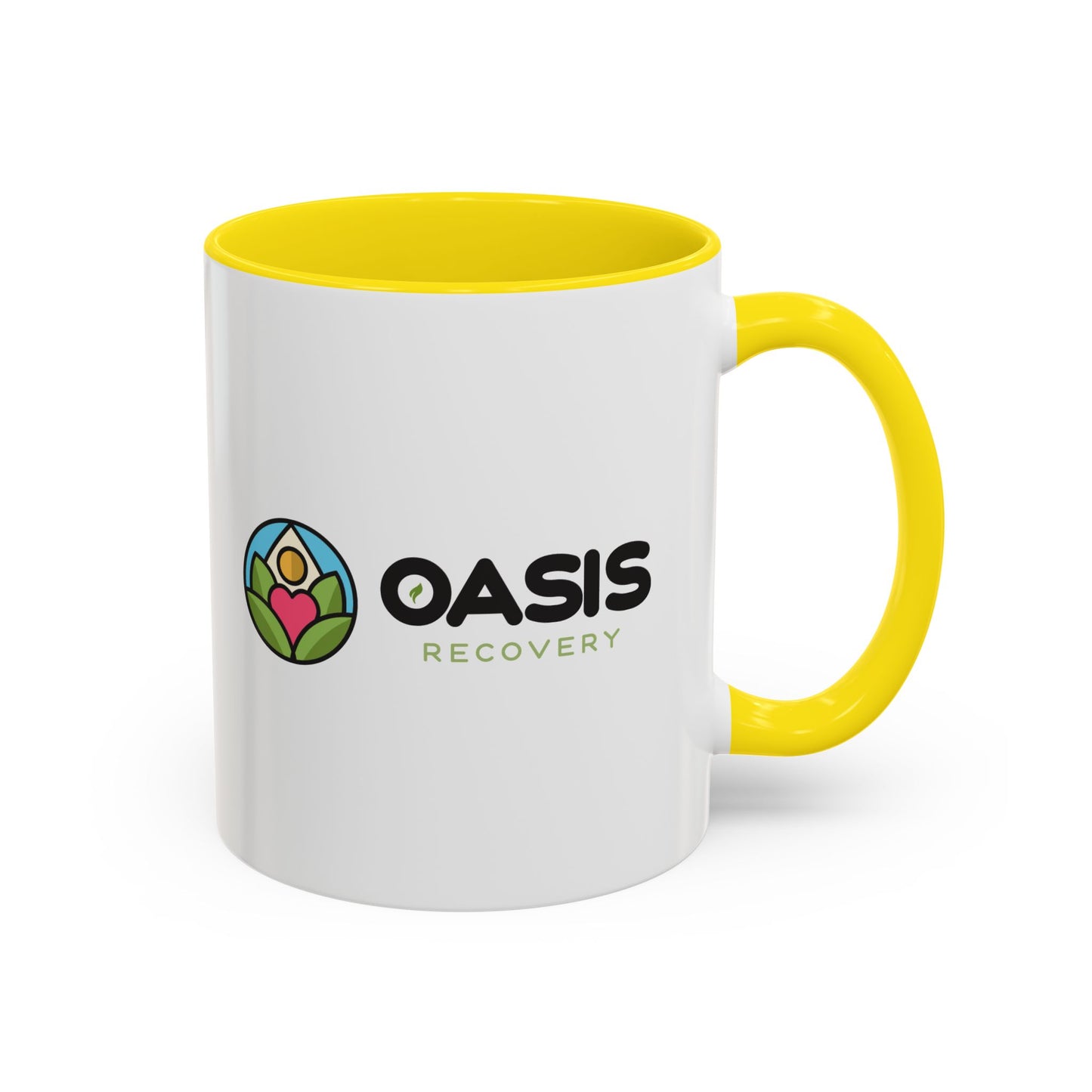 Oasis Recovery Center Accent Coffee Mug (11, 15oz)