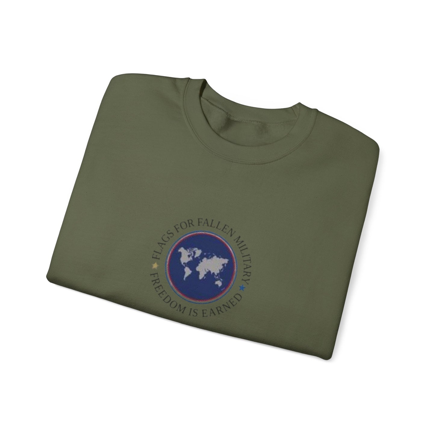 Flags for Fallen Military Unisex Heavy Blend™ Crewneck Sweatshirt