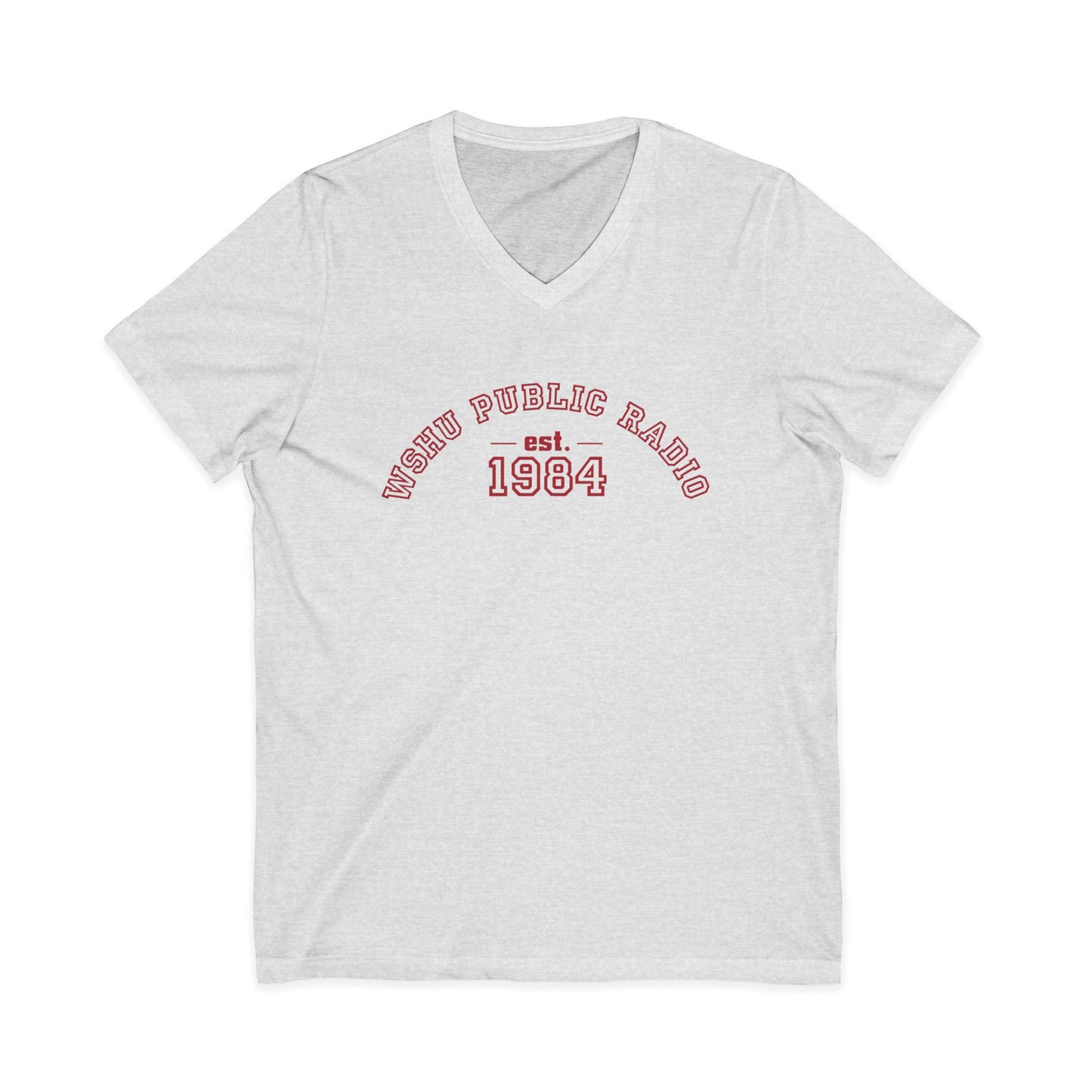WSHU Radio Unisex Jersey Short Sleeve V-Neck Tee
