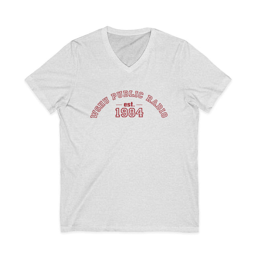 WSHU Radio Unisex Jersey Short Sleeve V-Neck Tee