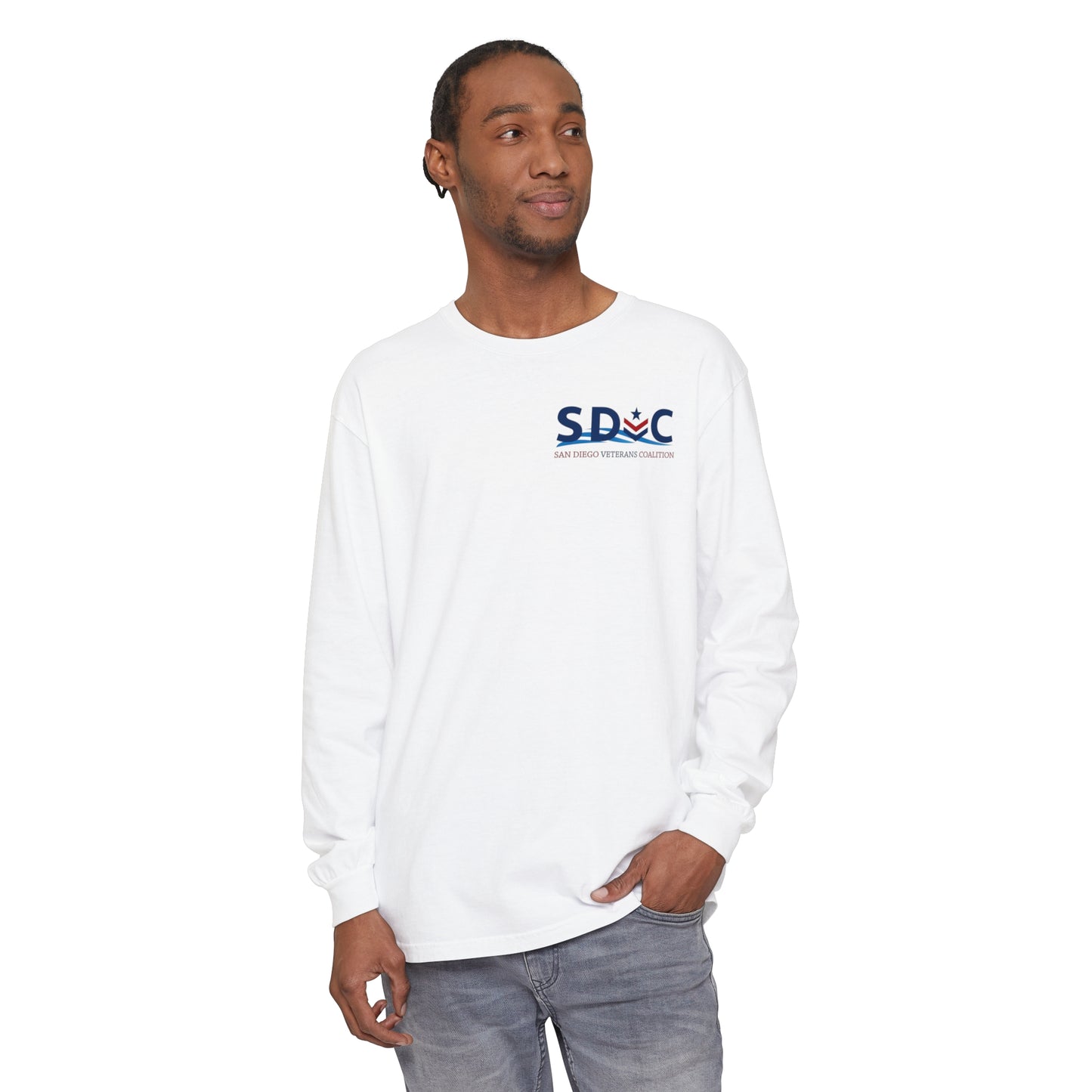 SDVC Unisex Garment-dyed Long Sleeve T-Shirt