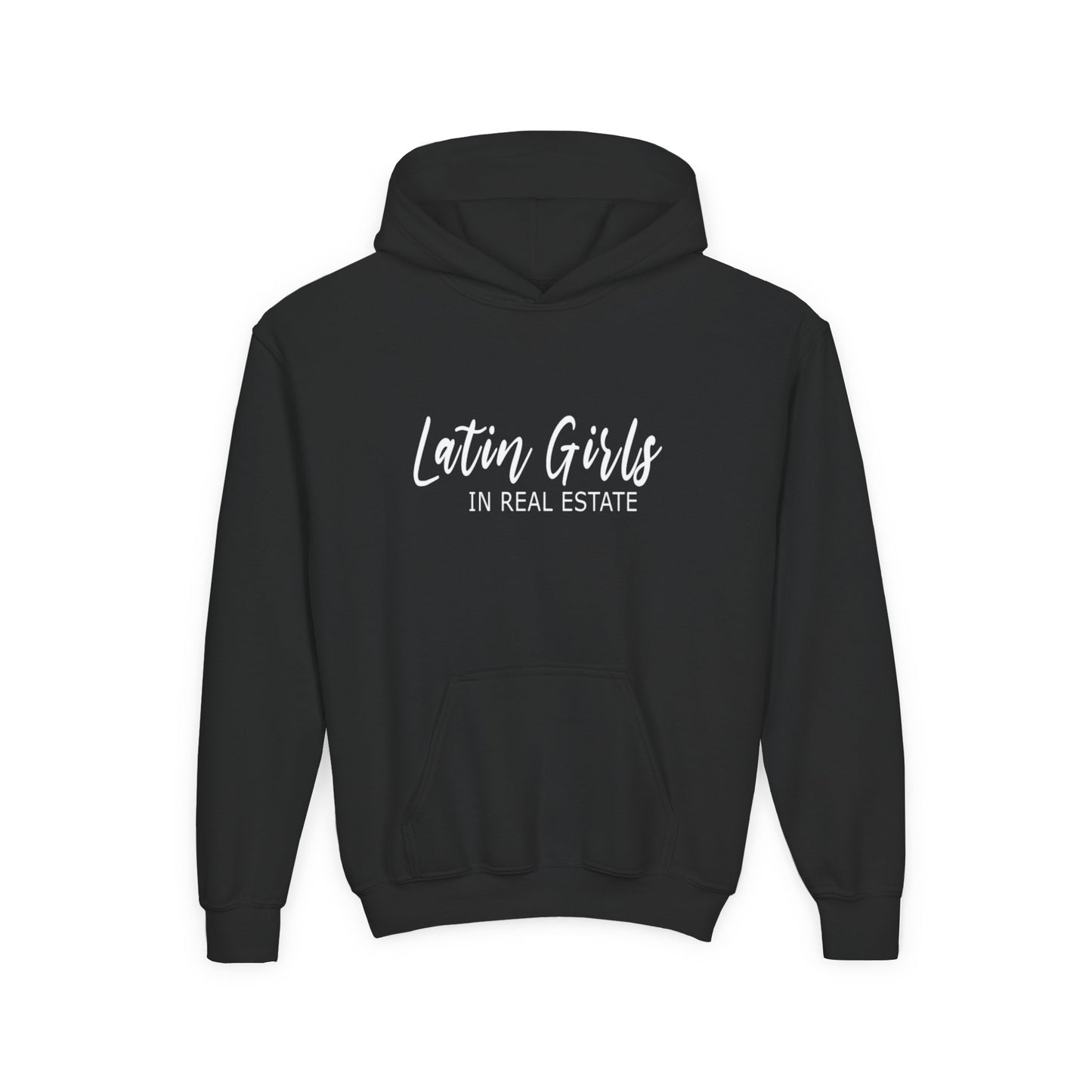 Latin Girls In Real Estate Youth Heavy Blend Hooded Sweatshirt