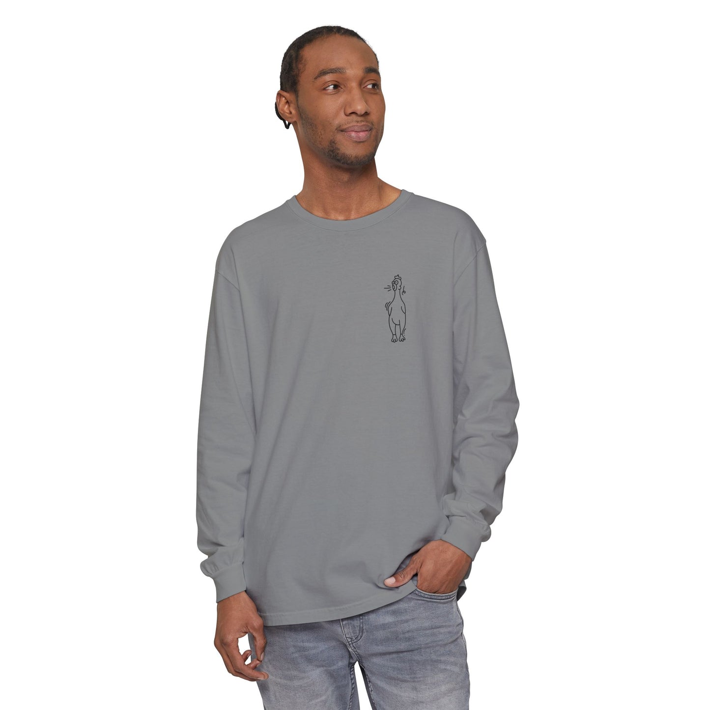 Westie Merch Unisex Garment-dyed Long Sleeve T-Shirt