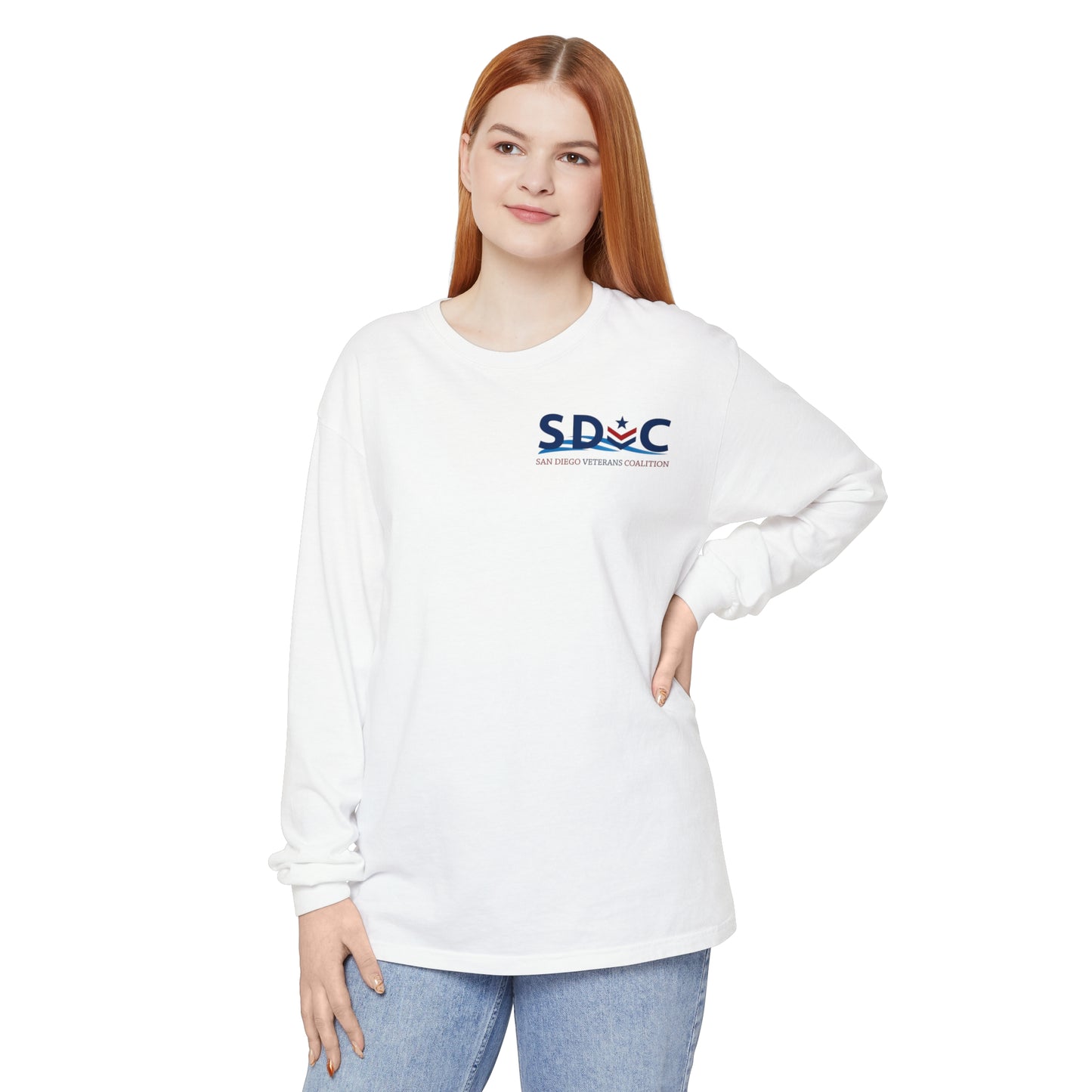 SDVC Unisex Garment-dyed Long Sleeve T-Shirt