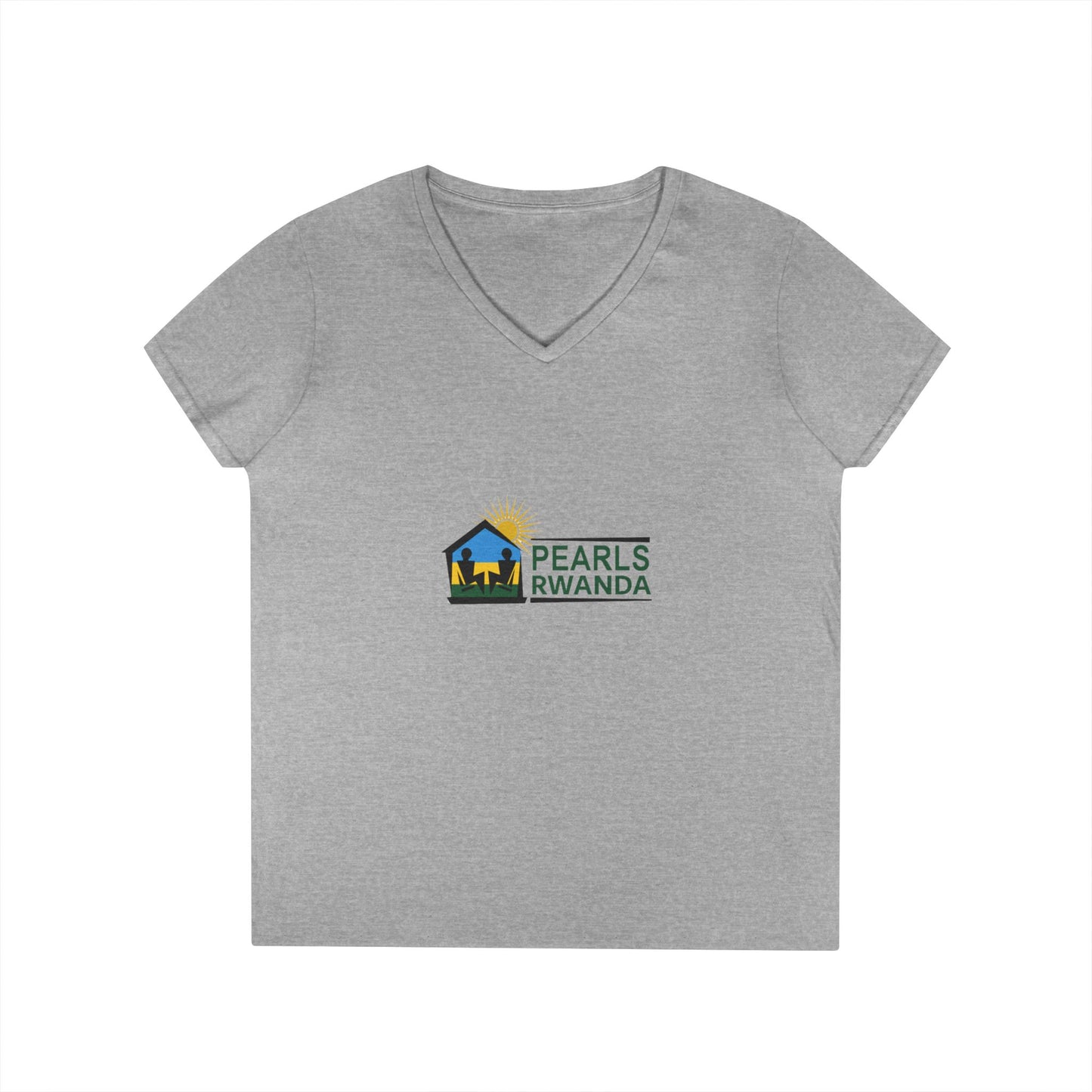 Pearls Rwanda Ladies' V-Neck T-Shirt
