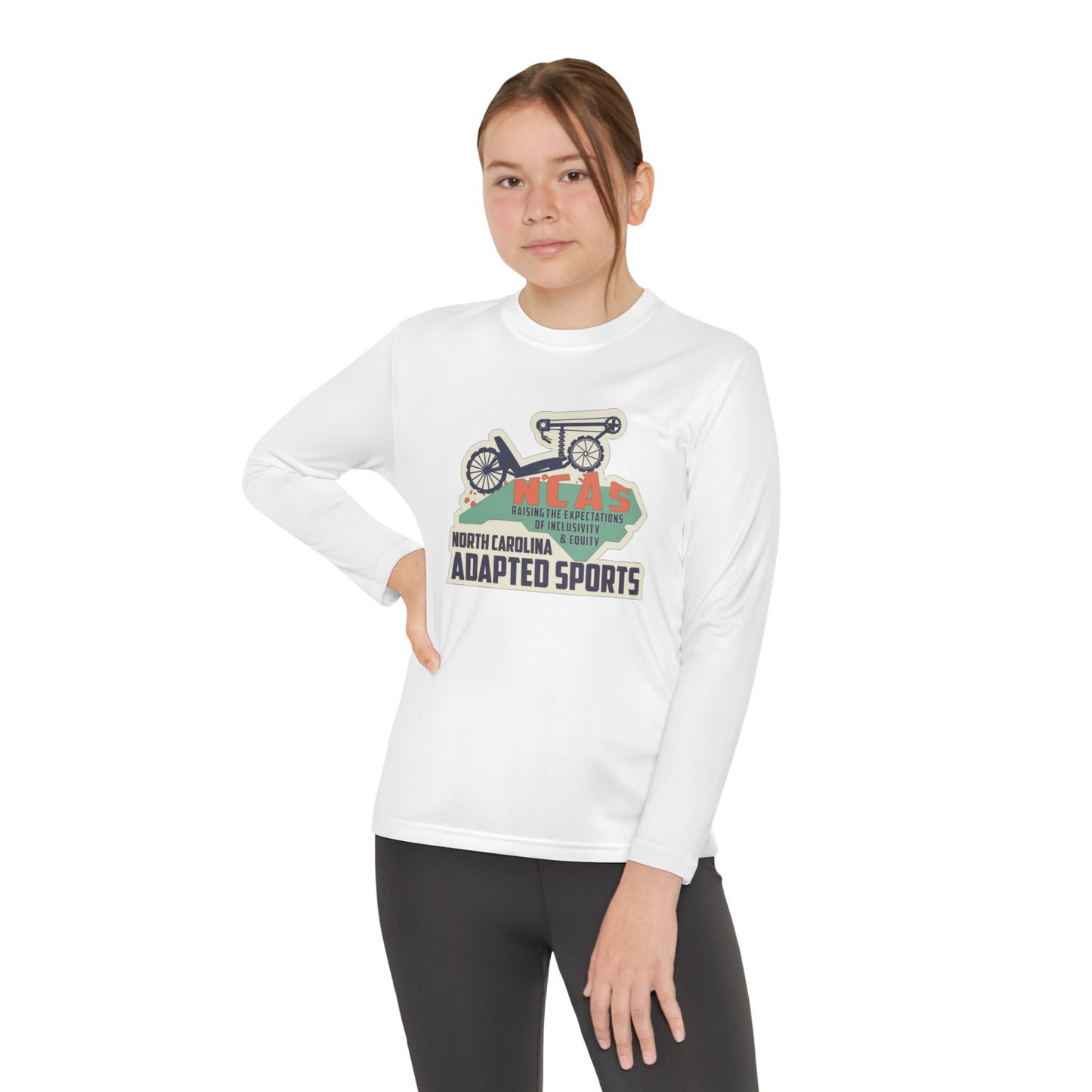 NC Adapted Sports Youth Long Sleeve Competitor Tee