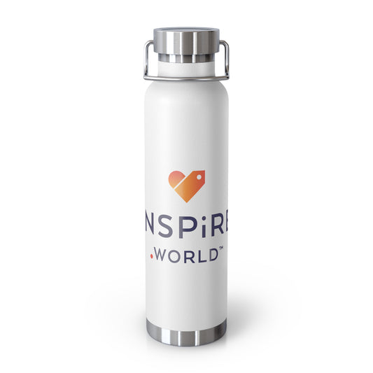Inspire.World Copper Vacuum Insulated Bottle, 22oz