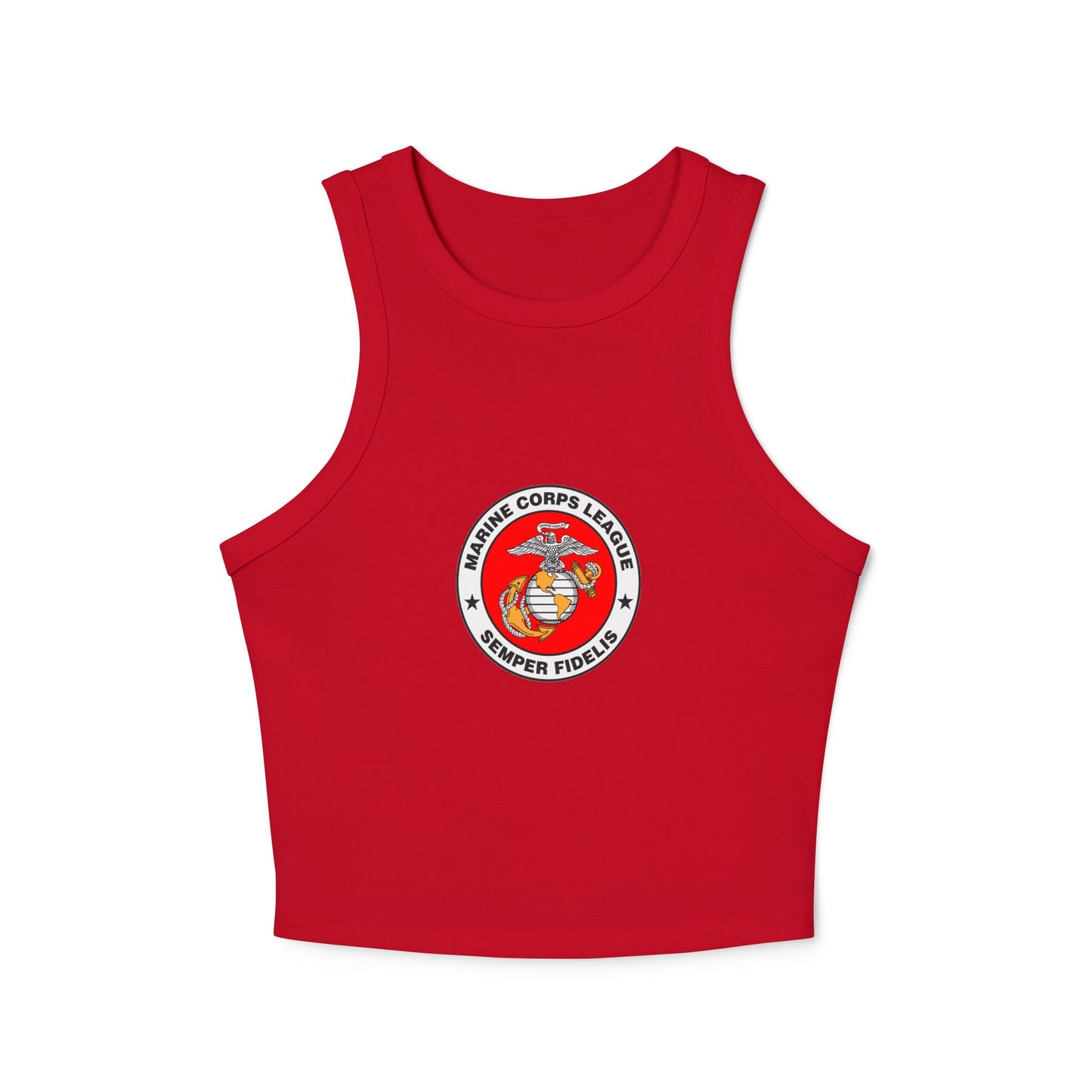 Marine Corps League Women's Micro Rib Racer Tank Top