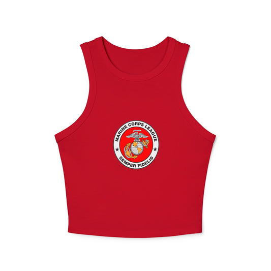 Marine Corps League Women's Micro Rib Racer Tank Top