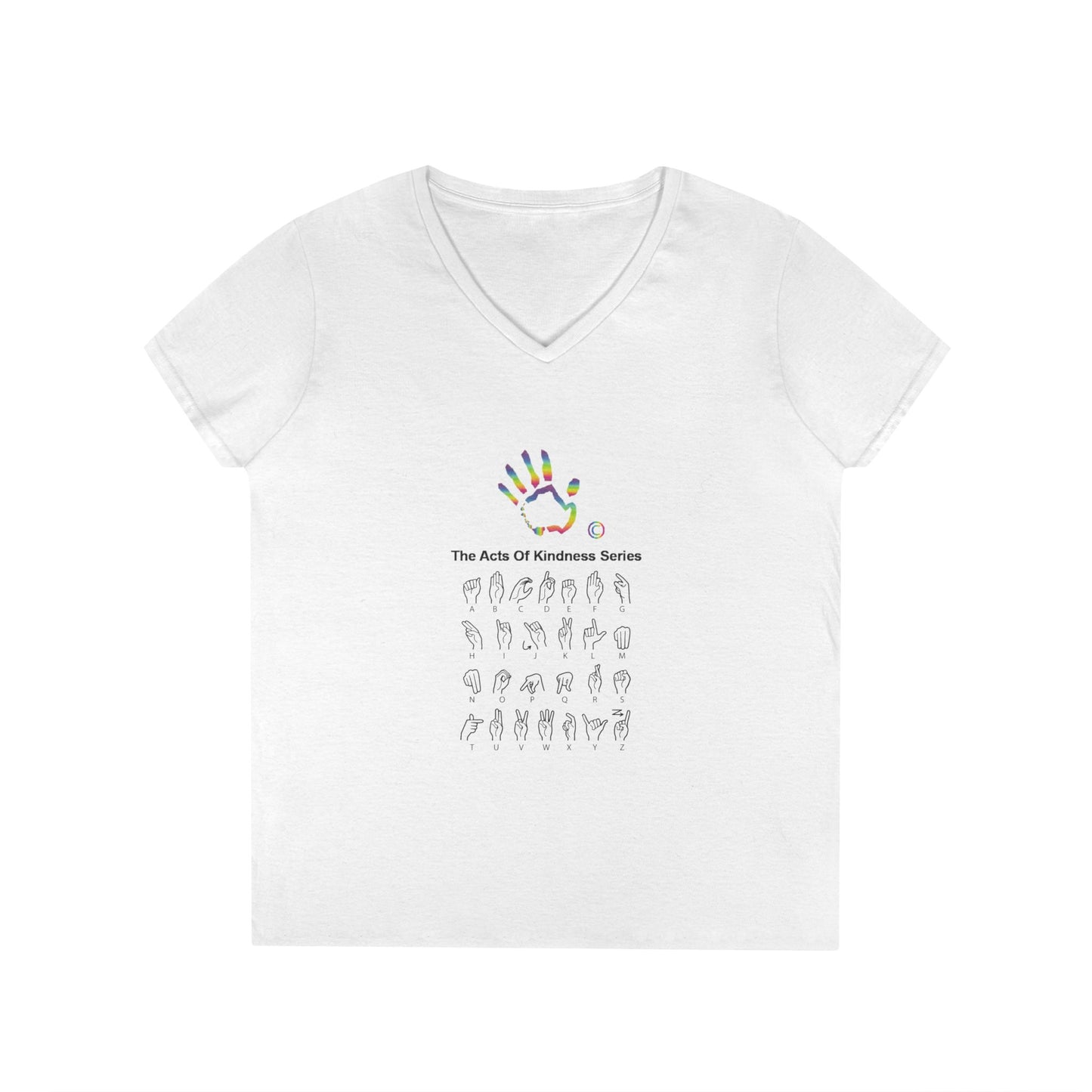Acts of Kindness Series Ladies' V-Neck T-Shirt