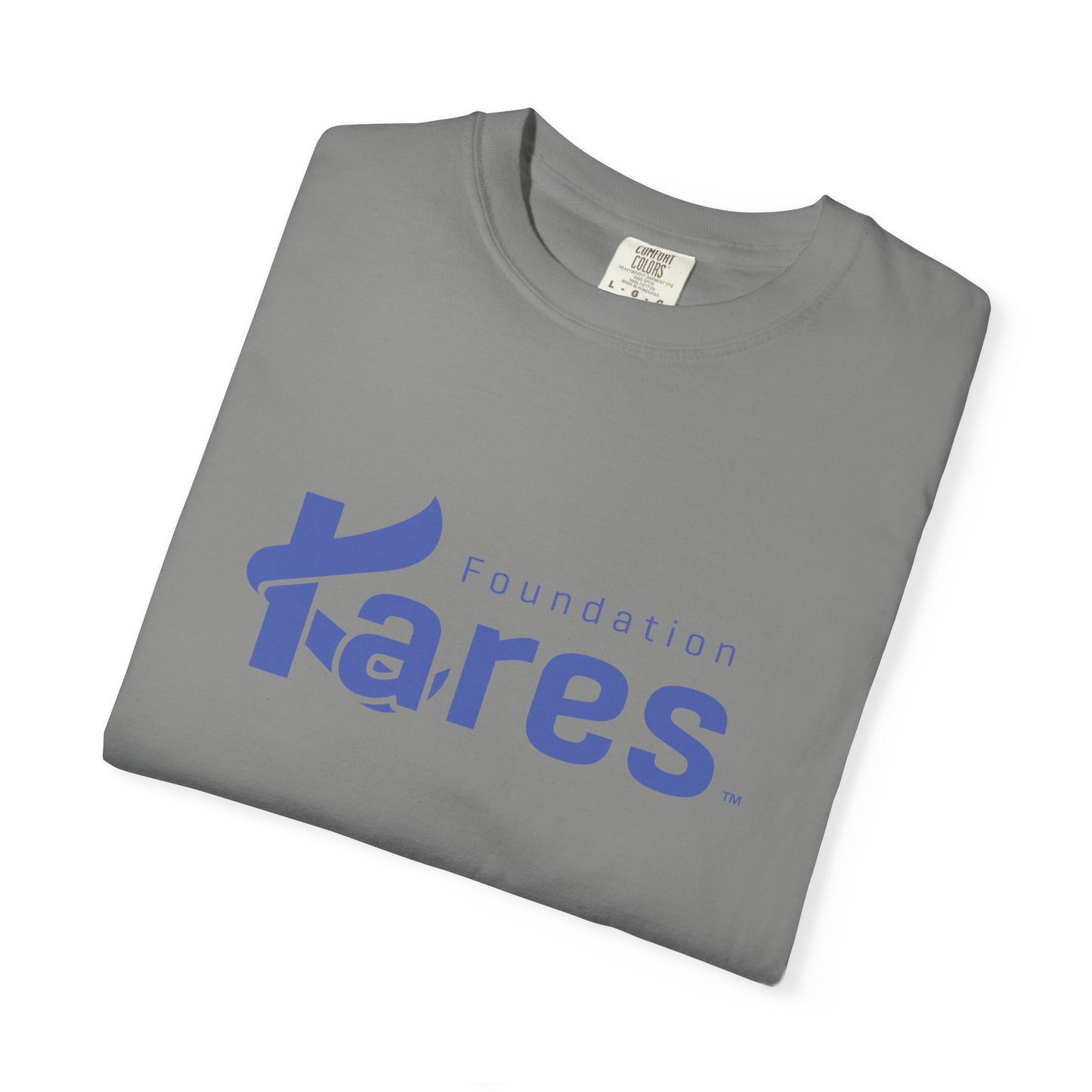 Kares Foundation - Blue Logo Unisex Garment-Dyed T-shirt