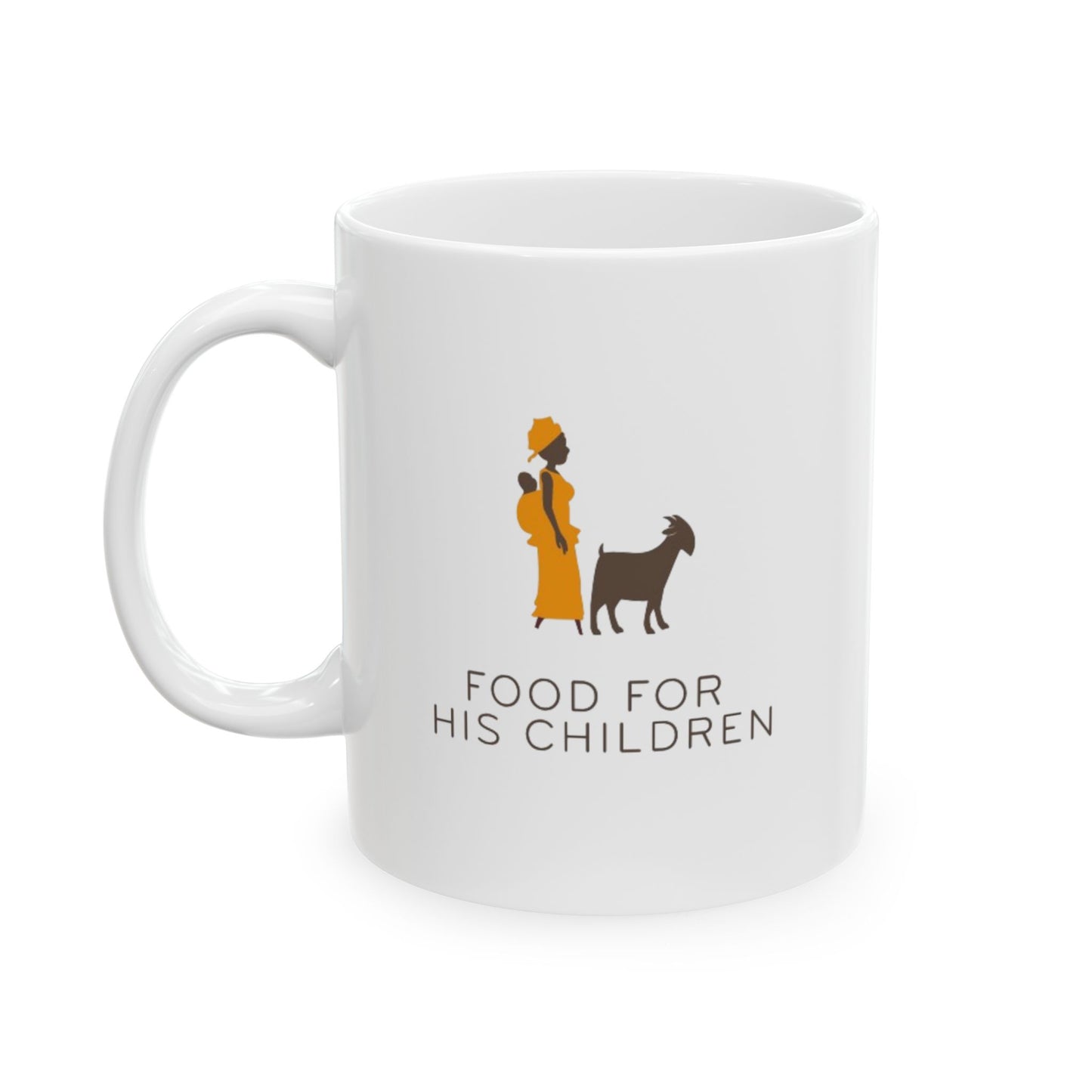Food For His Children Ceramic Mug, (11oz, 15oz)