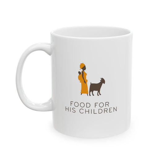 Food For His Children Ceramic Mug, (11oz, 15oz)