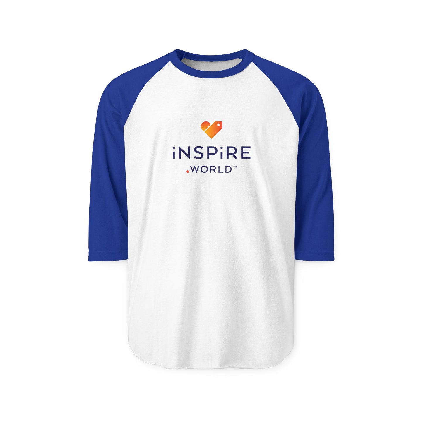 Inspire.World Unisex Three-Quarter Sleeve Raglan Shirt