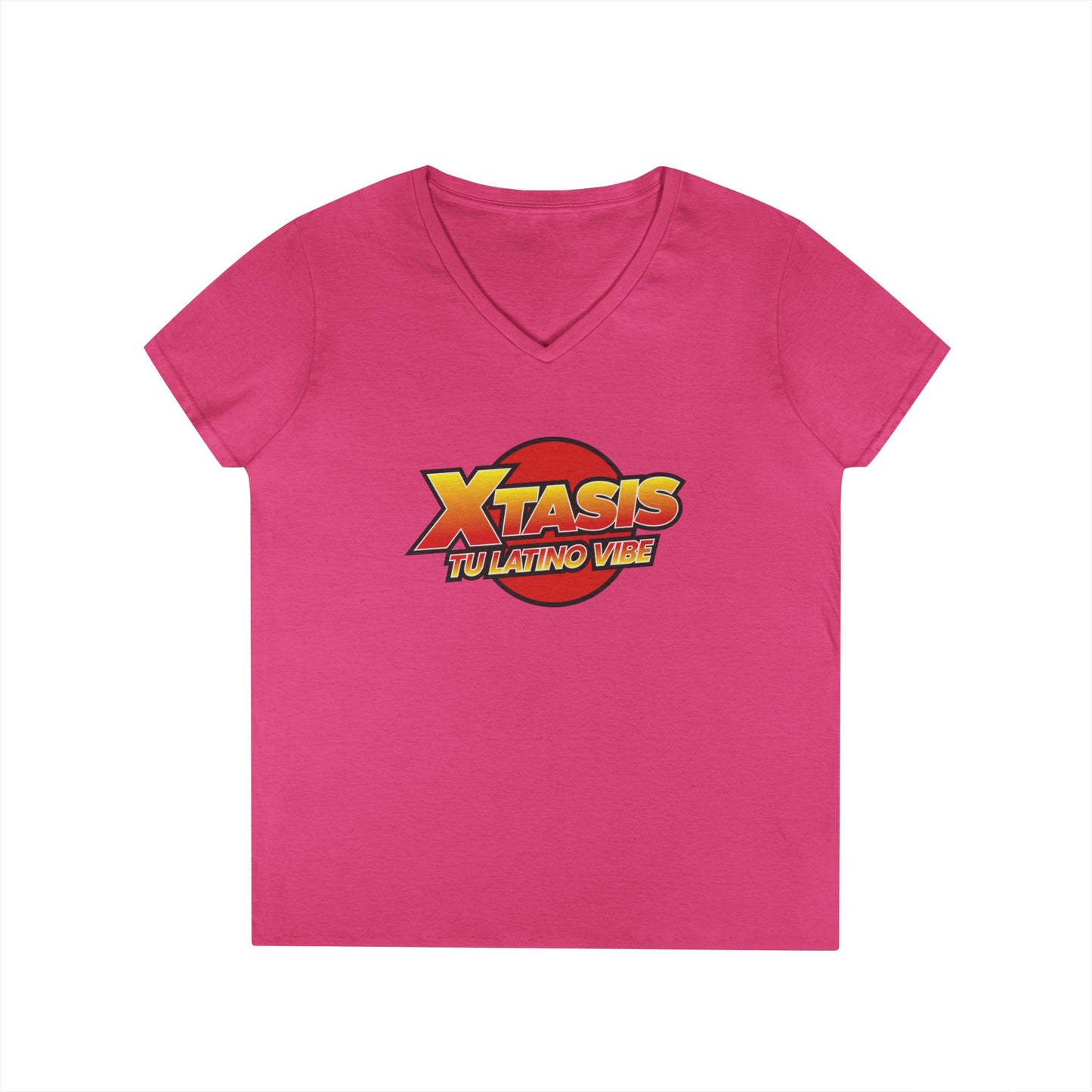 Radio Xtasis Ladies' V-Neck T-Shirt