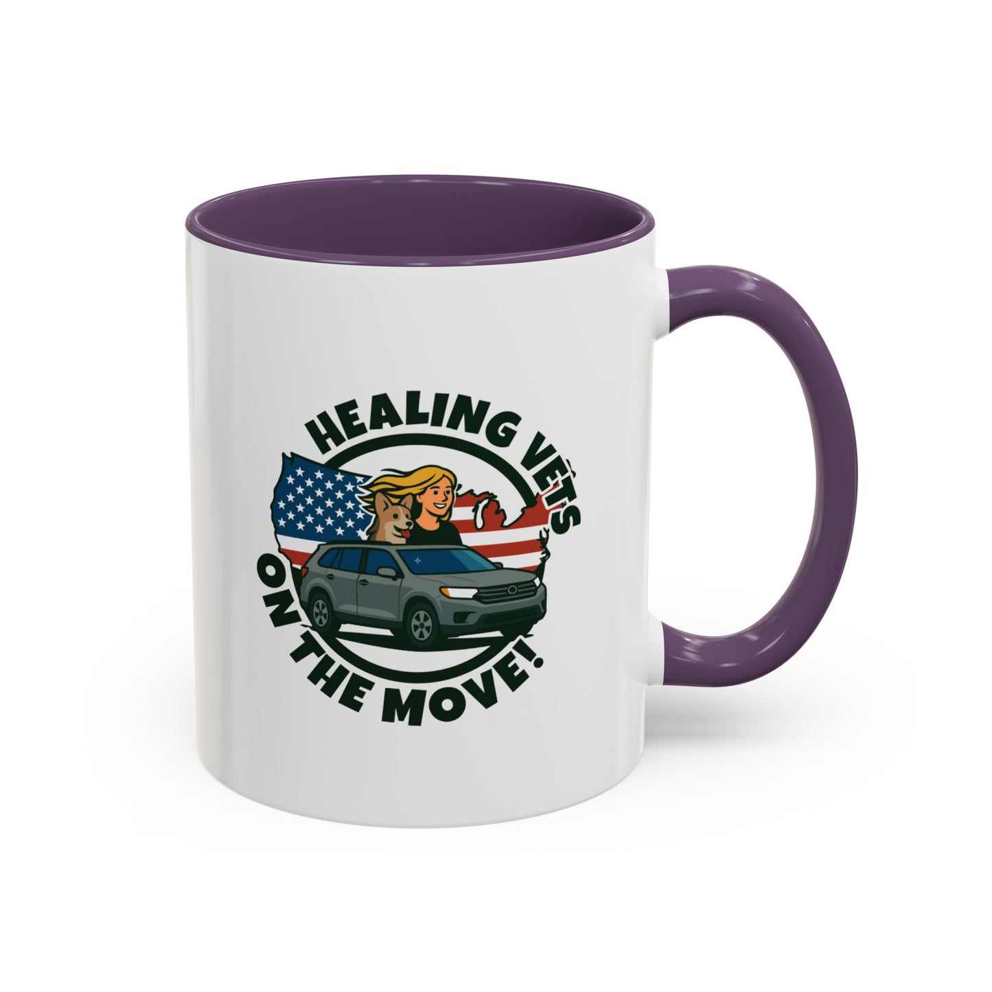 Healing Vets on the Move Accent Coffee Mug (11, 15oz)
