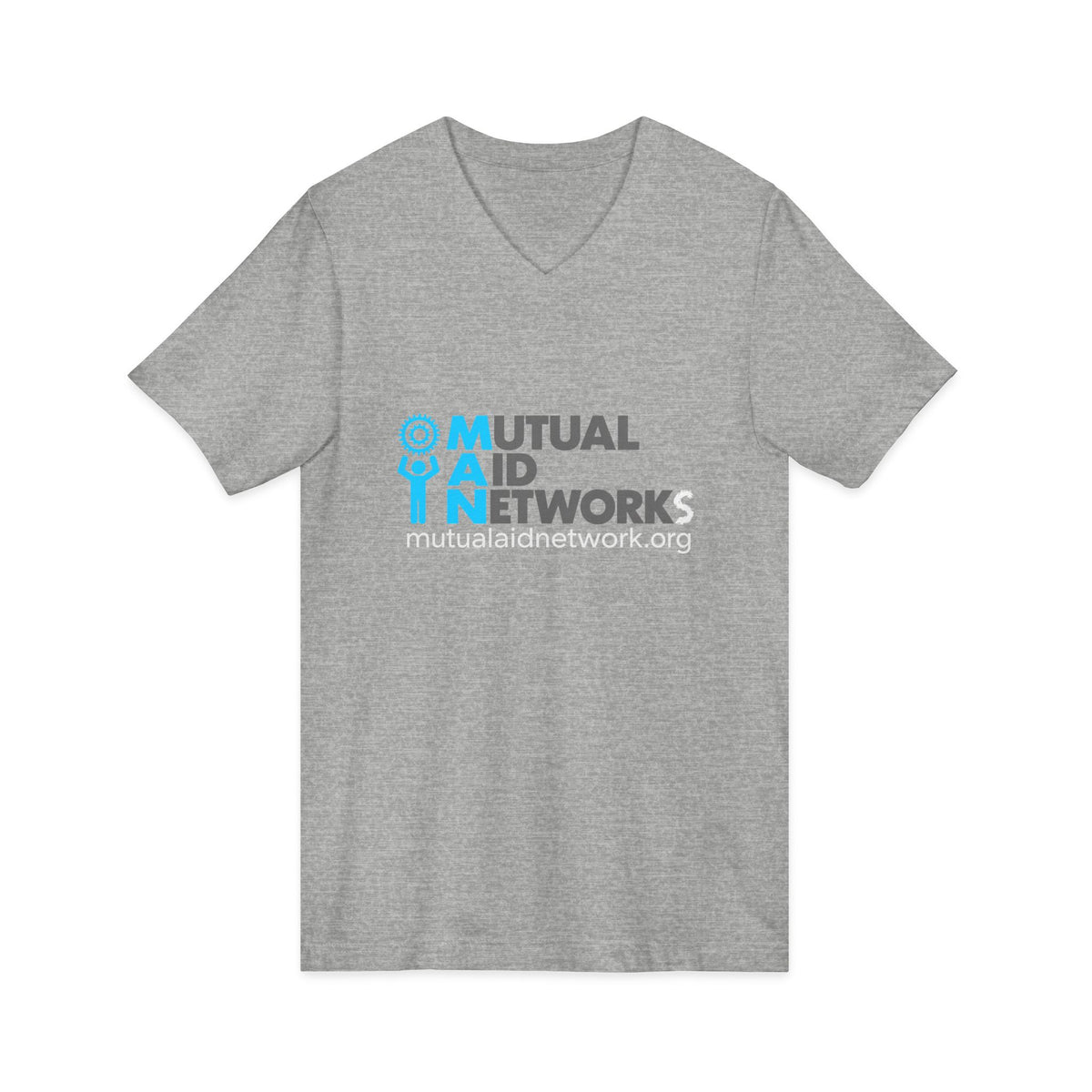 Mutual Aid Network Unisex Jersey Short Sleeve V-Neck Tee