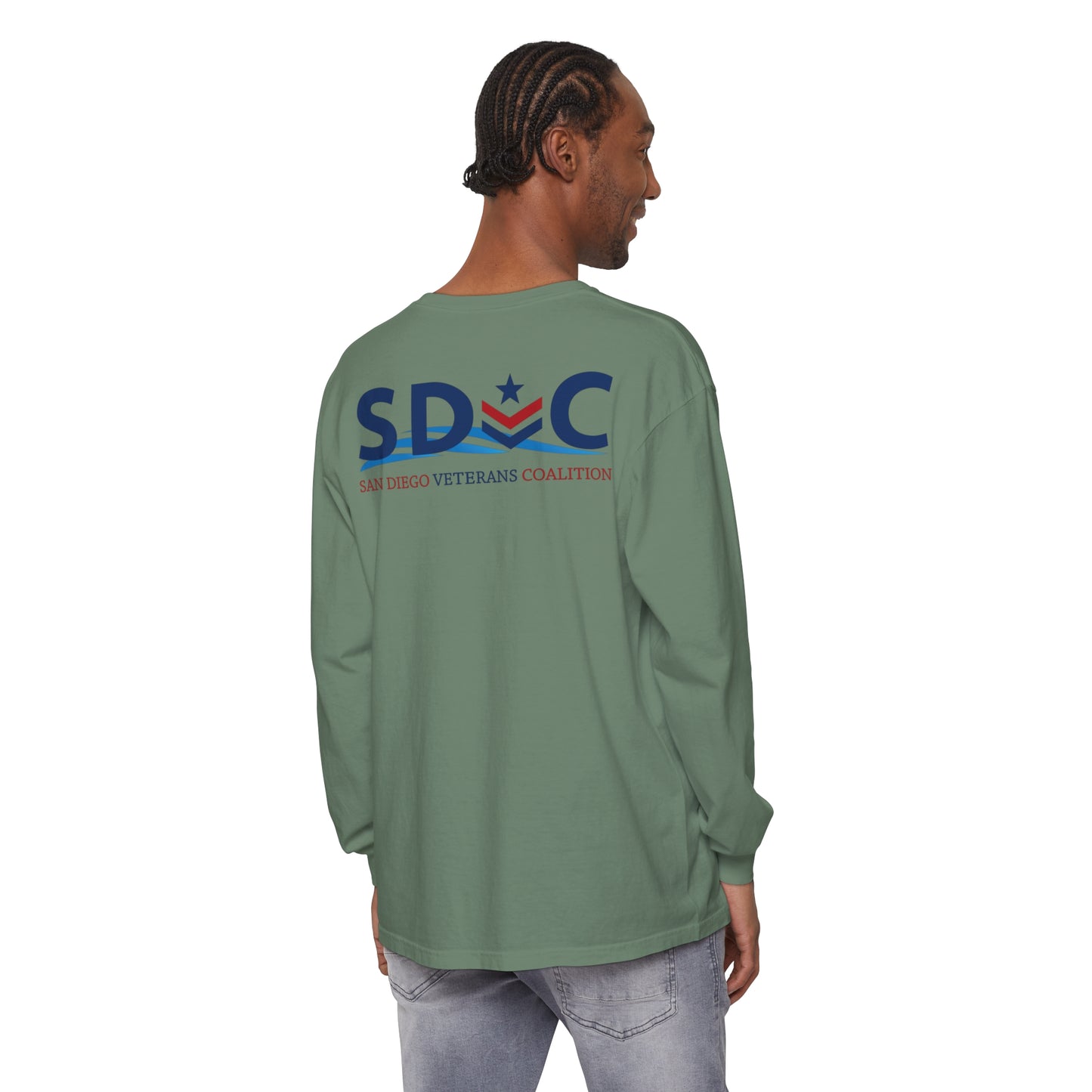 SDVC Unisex Garment-dyed Long Sleeve T-Shirt