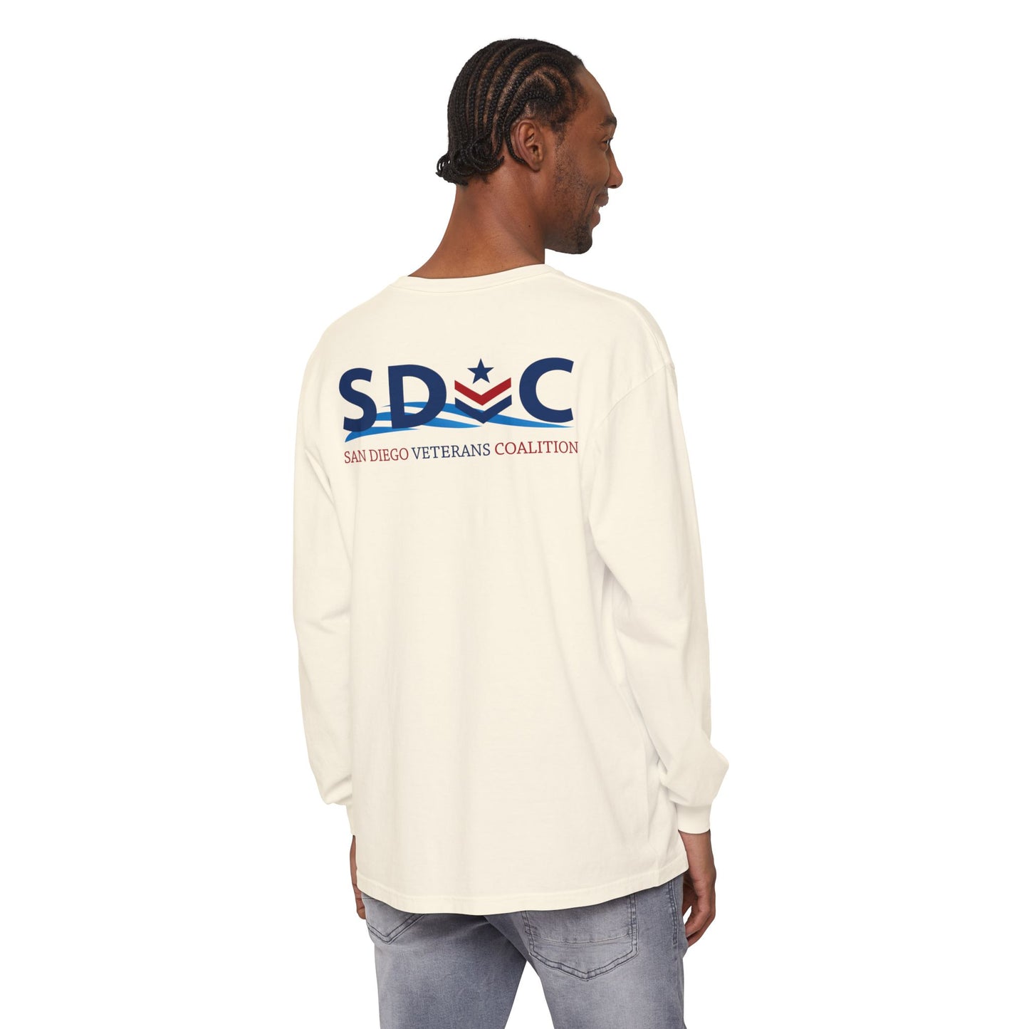 SDVC Unisex Garment-dyed Long Sleeve T-Shirt