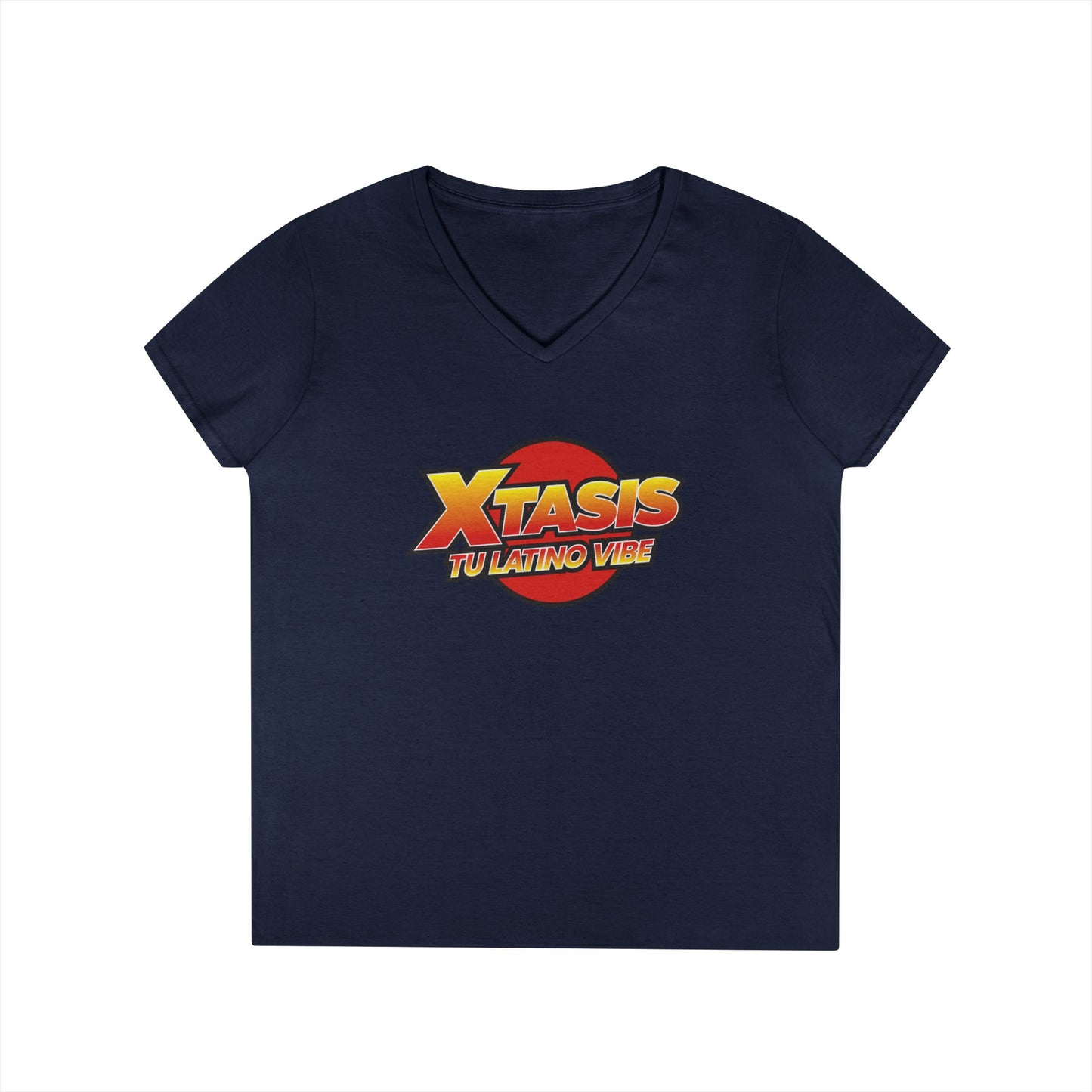 Radio Xtasis Ladies' V-Neck T-Shirt