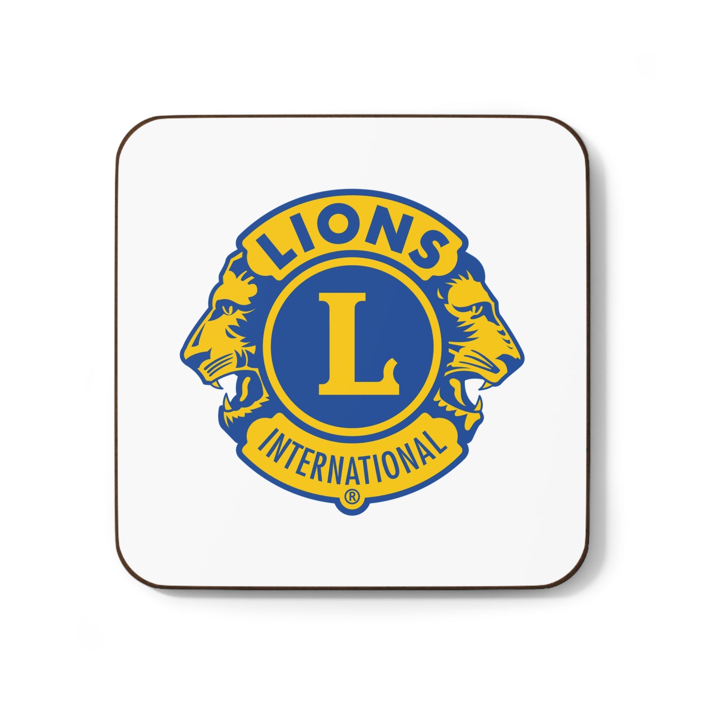 Lions Club International Hardboard Back Coaster