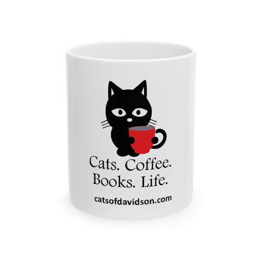 Cats of Davidson Ceramic Mug - Books Life