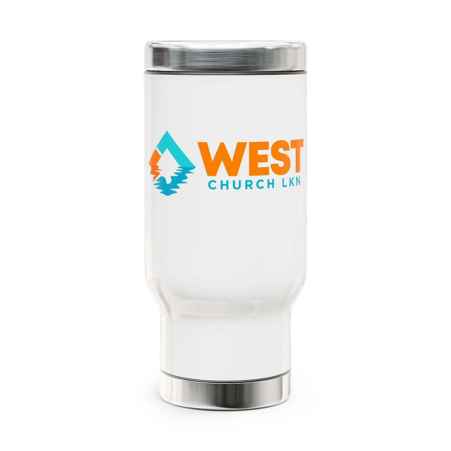 West Church LKN Stainless Steel Travel Mug with Handle, 14oz
