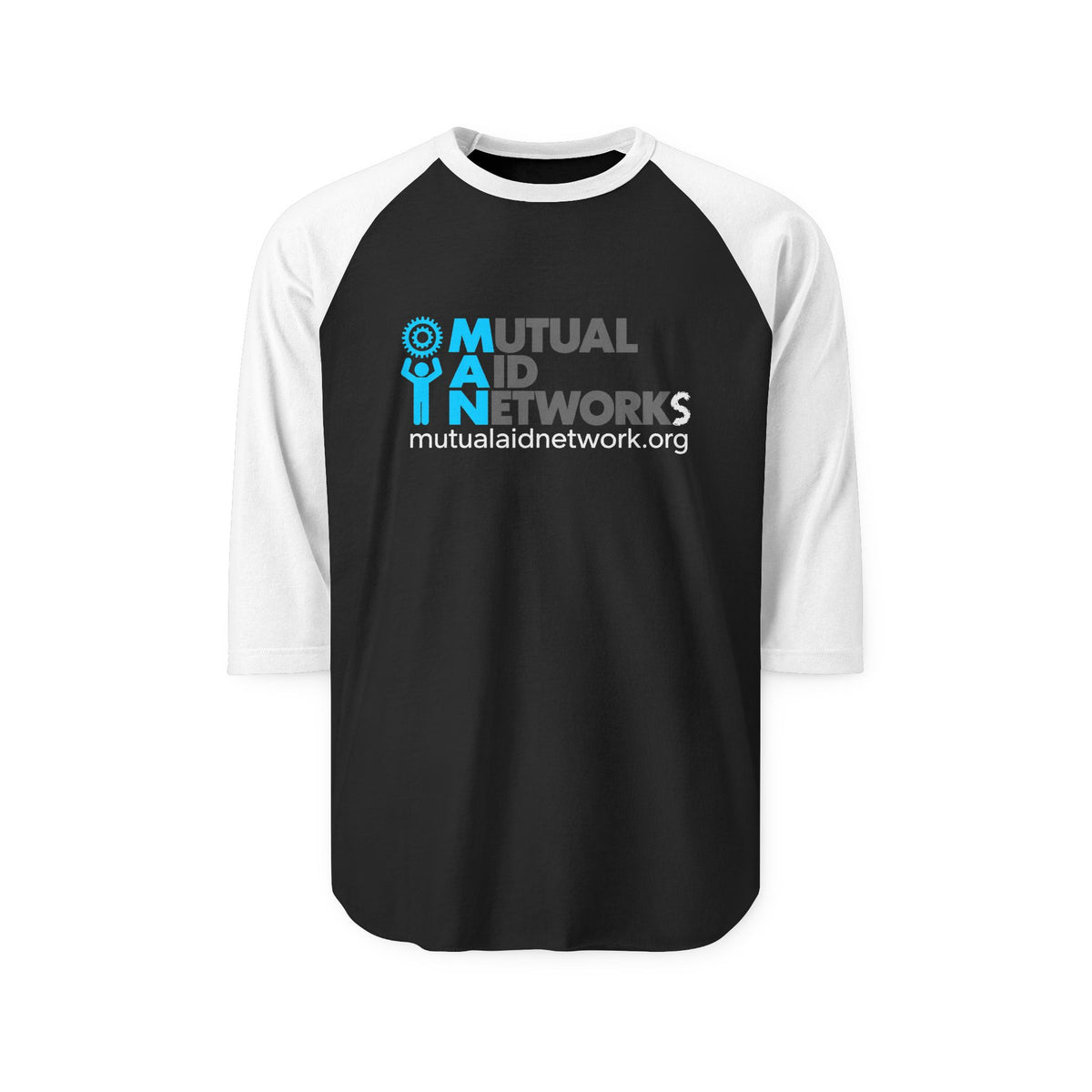 Mutual Aid Network Unisex Three-Quarter Sleeve Raglan Shirt