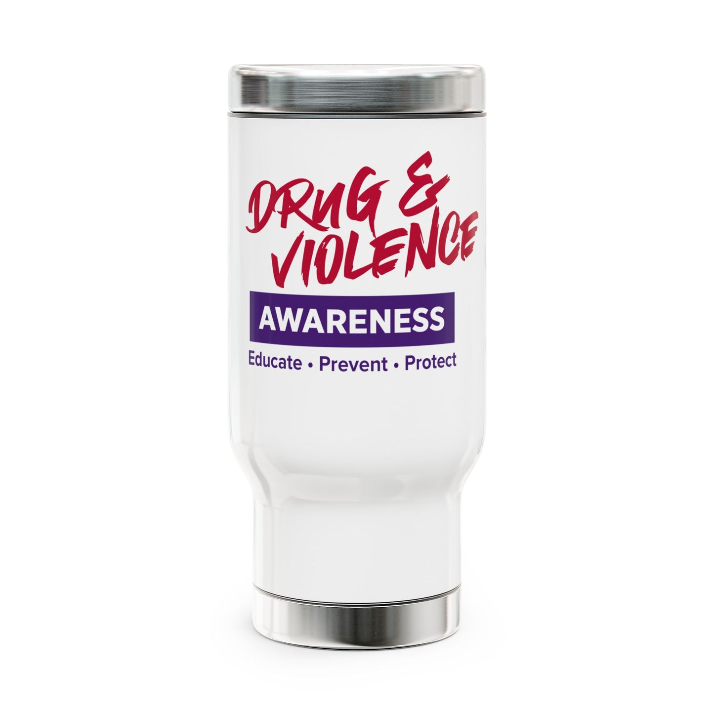 DVA Stainless Steel Travel Mug with Handle, 14oz