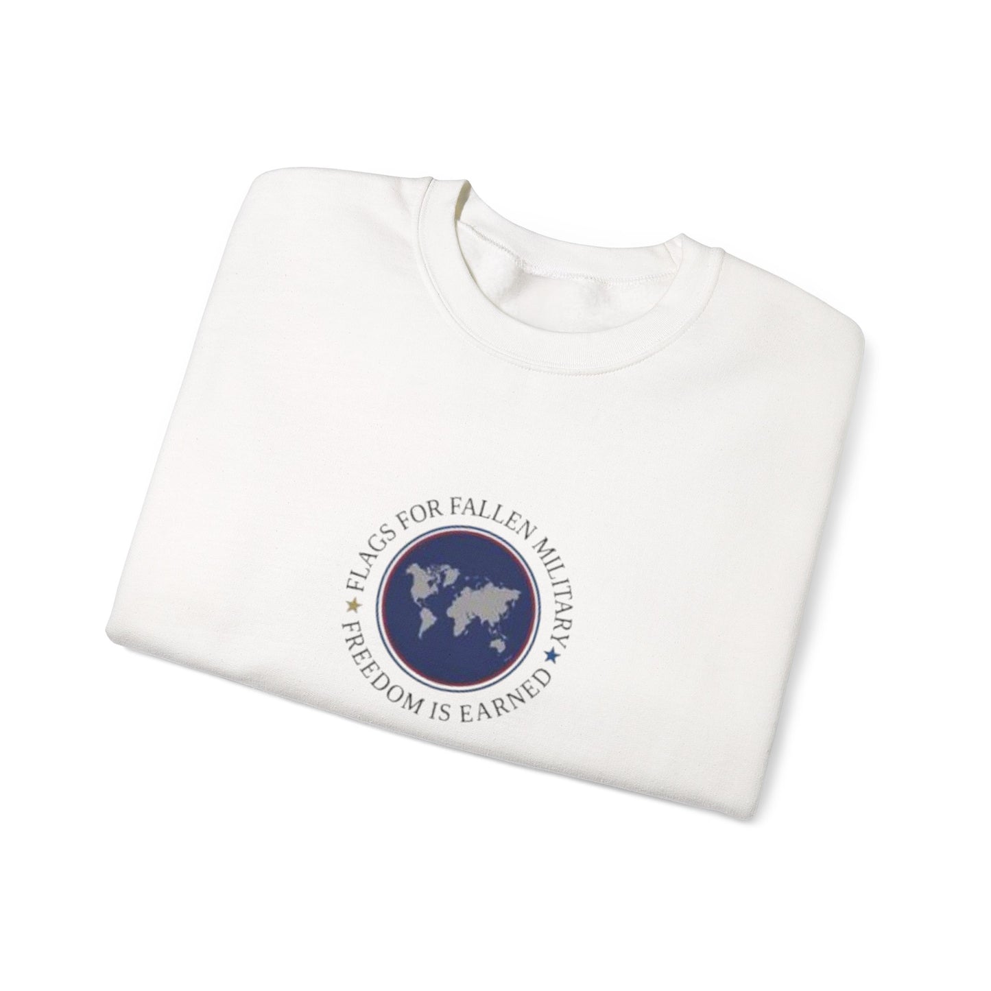 Flags for Fallen Military Unisex Heavy Blend™ Crewneck Sweatshirt